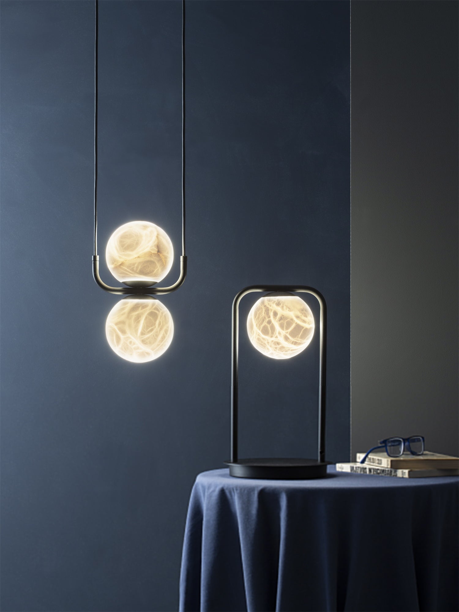 Eloryra Modern Minimalist Suspension Alabaster Pendant Lamp - Letslighting