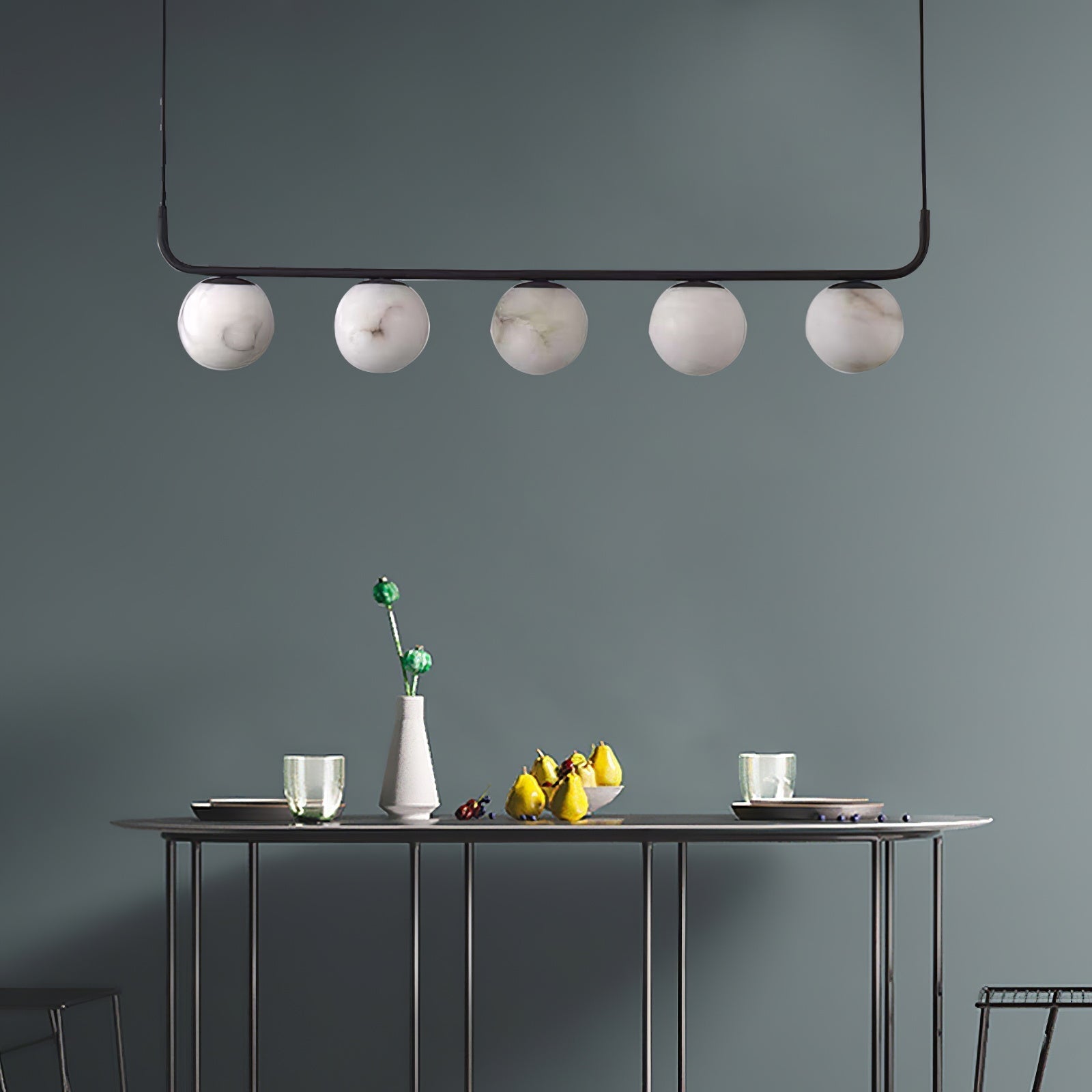 Eloryra Modern Minimalist Suspension Alabaster Pendant Lamp - Letslighting