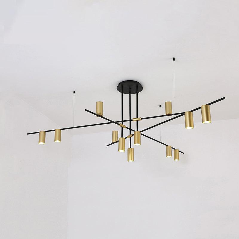 Lustra Kronleuchter Tribes Messing Linear Zylinder-Letslighting