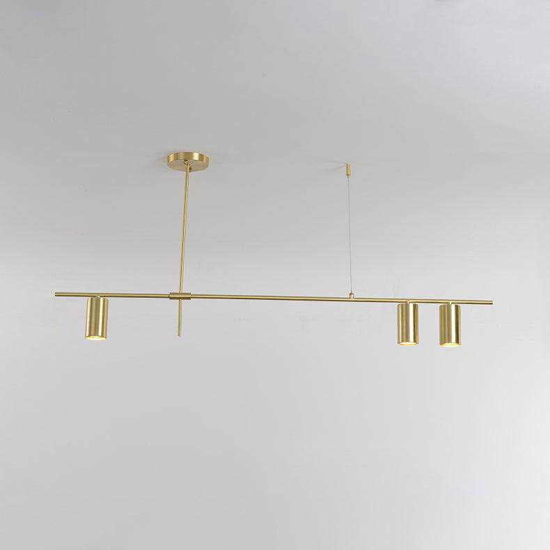 Lustra Kronleuchter Tribes Messing Linear Zylinder-Letslighting