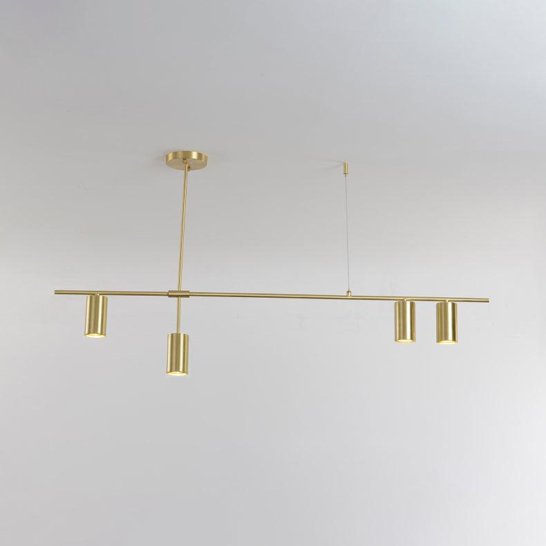 Lustra Kronleuchter Tribes Messing Linear Zylinder-Letslighting