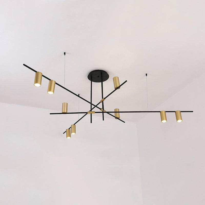 Lustra Kronleuchter Tribes Messing Linear Zylinder-Letslighting