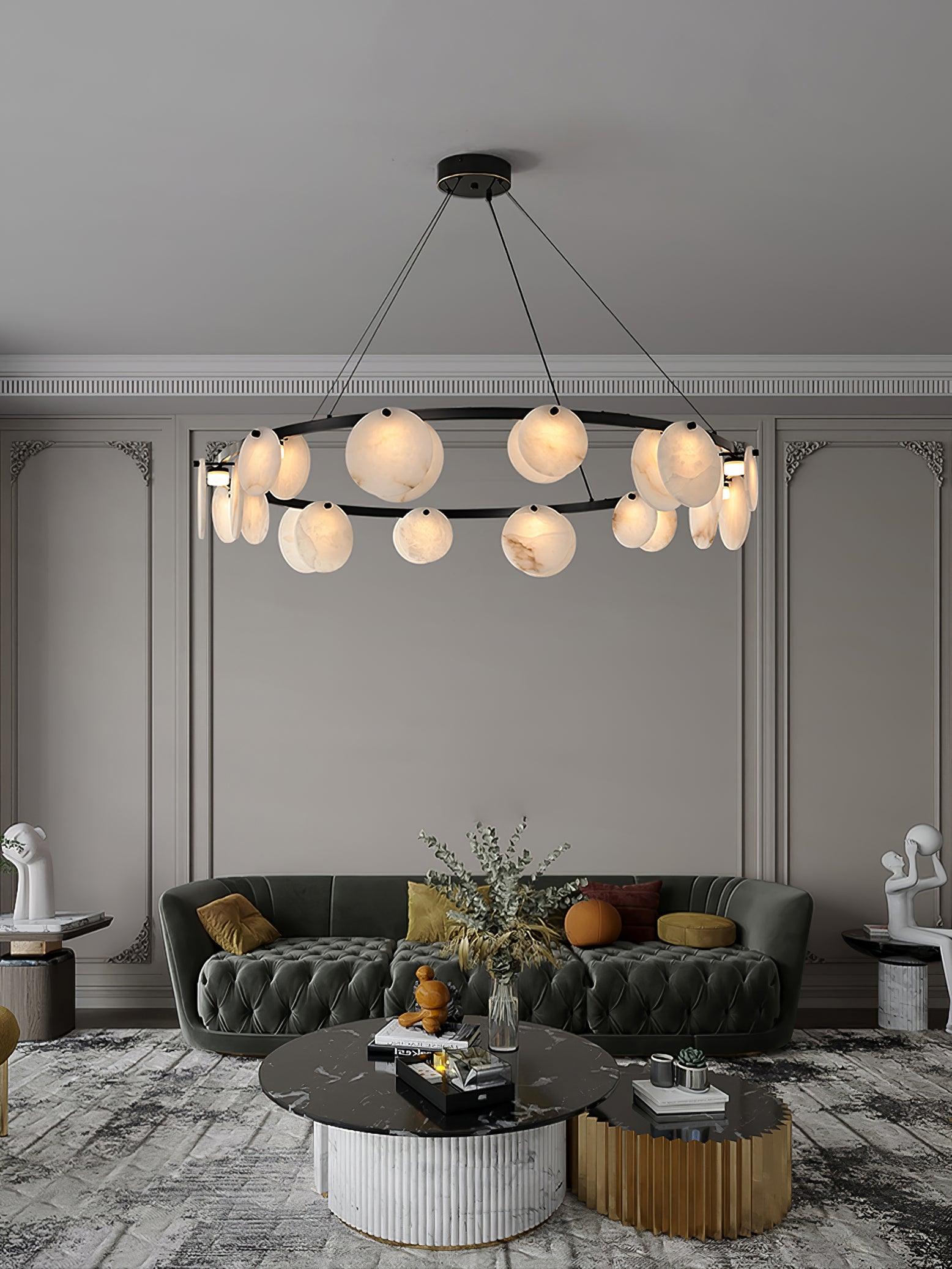 Olveneth Alabaster Chandelier - Neutralighting