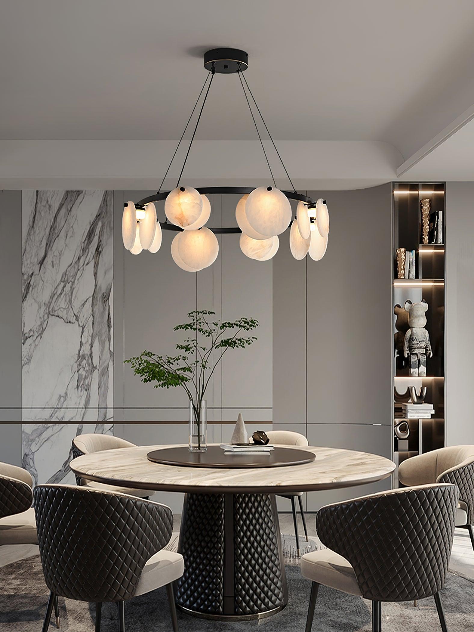 Olveneth Alabaster Chandelier - Neutralighting