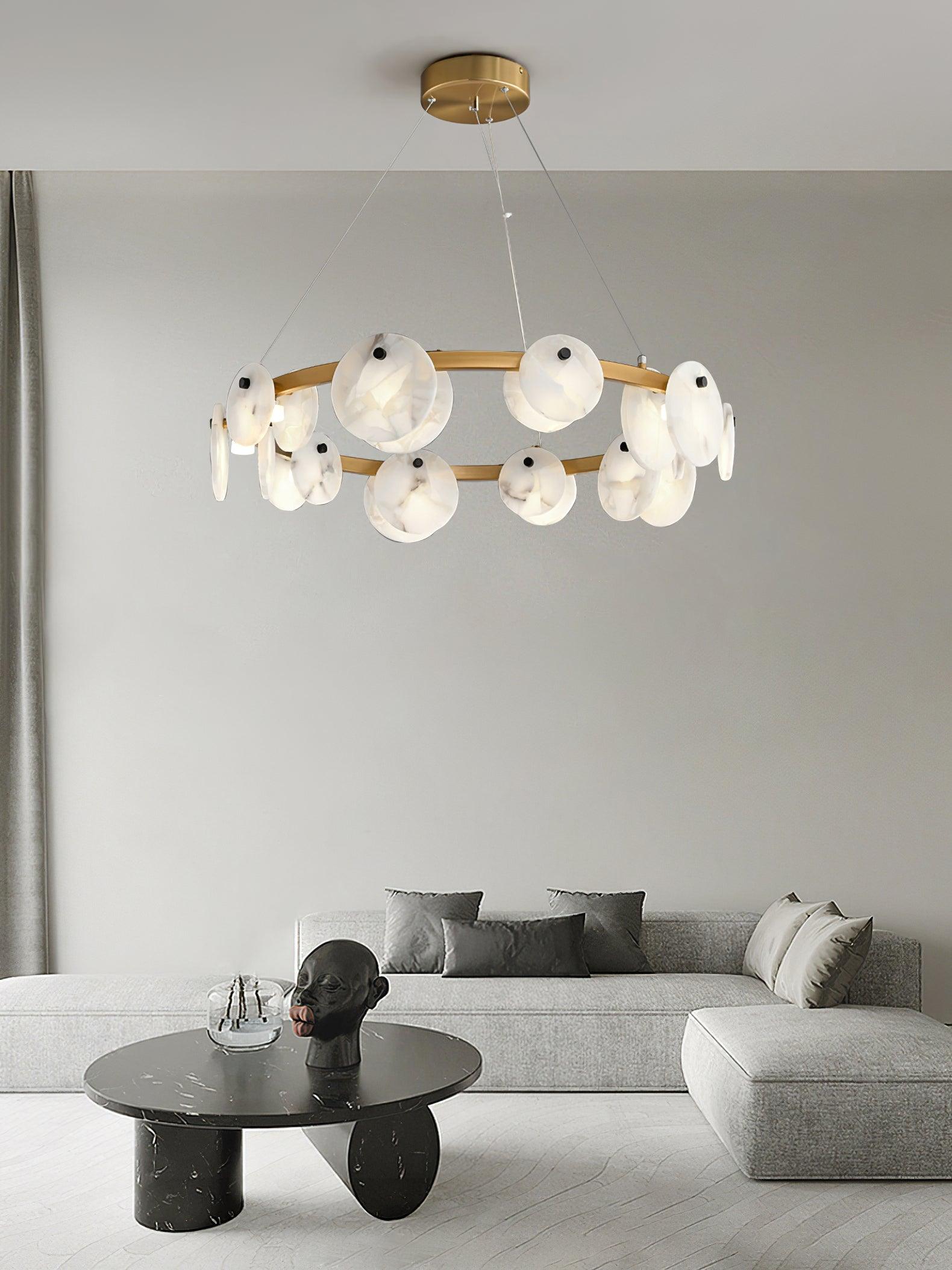 Olveneth Alabaster Chandelier - Neutralighting