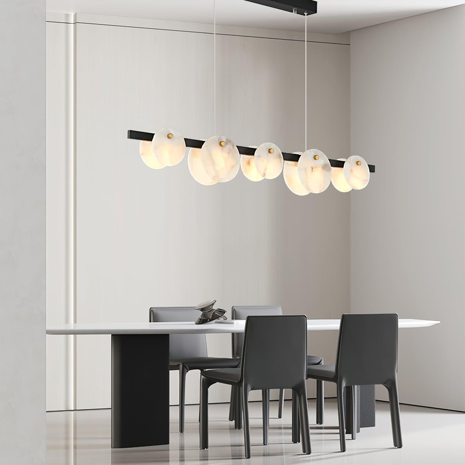 Olirel Linear Alabaster Pendant Light - Neutralighting