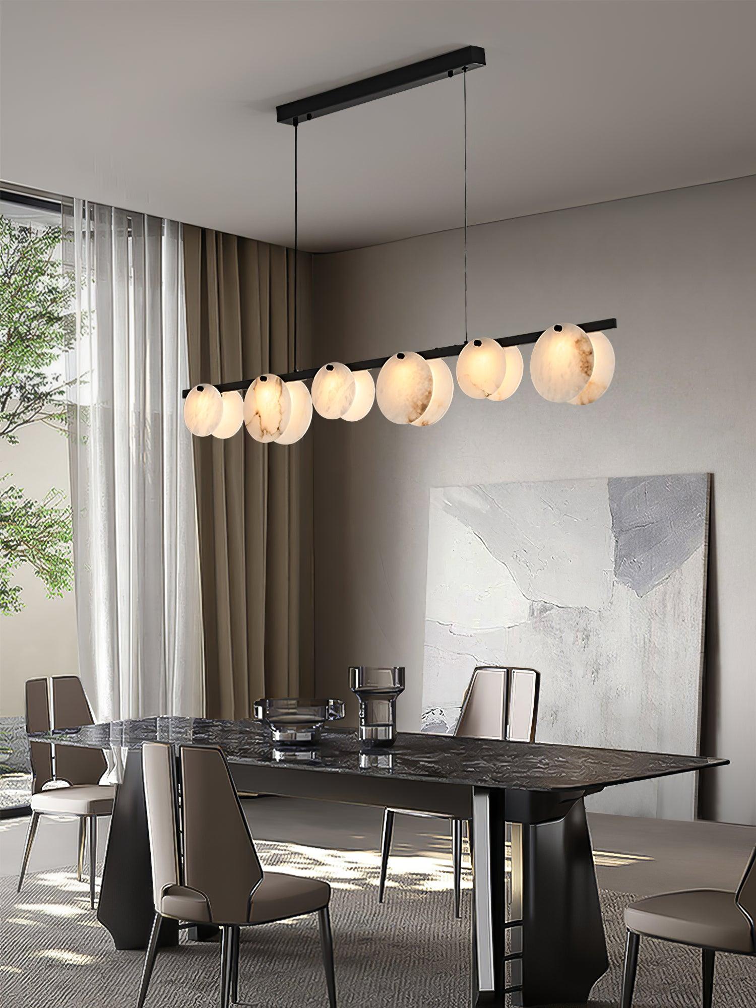 Olirel Linear Alabaster Pendant Light - Neutralighting