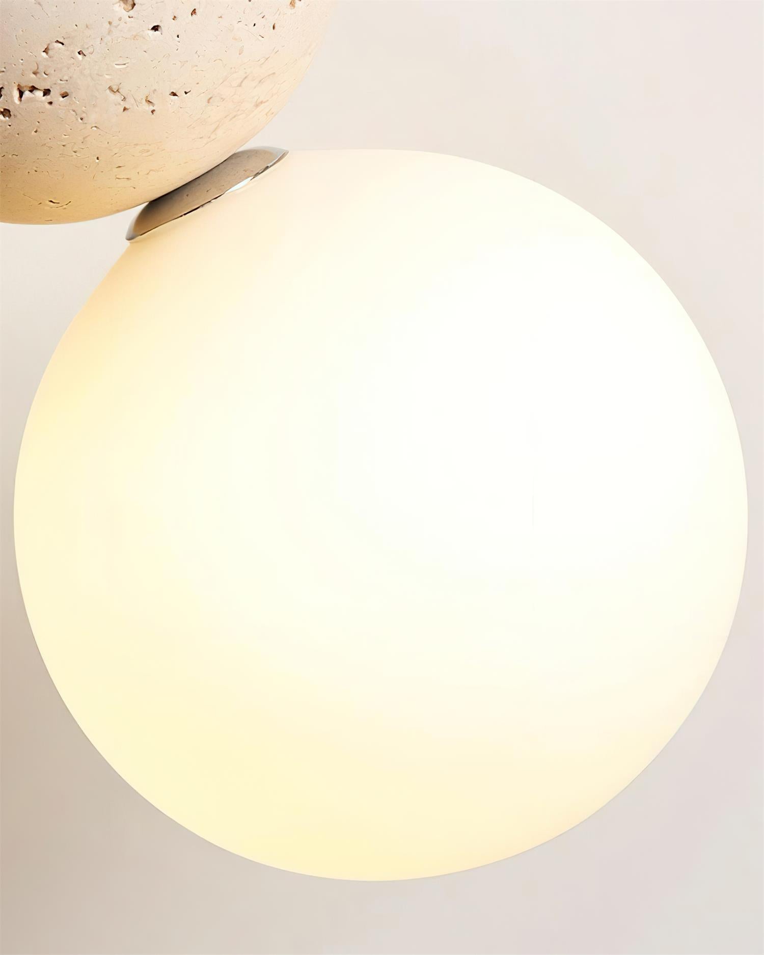 Ritta Triple Sphere Pendant Light Travertine - Letslighting