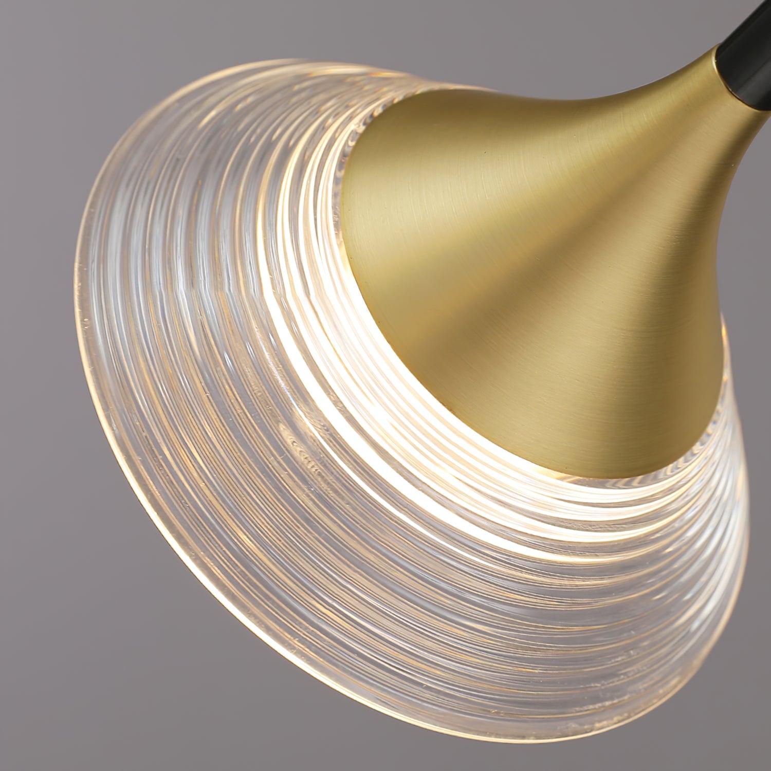 Myzoraris Moderner Kronleuchter aus Glas aus der Mitte des Jahrhunderts-Letslighting