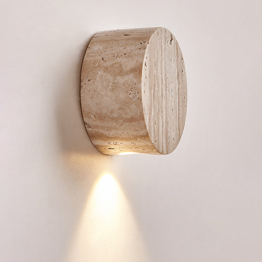 Izoren Classic Modern Minimalist Travertine Wall Lamp - Letslighting