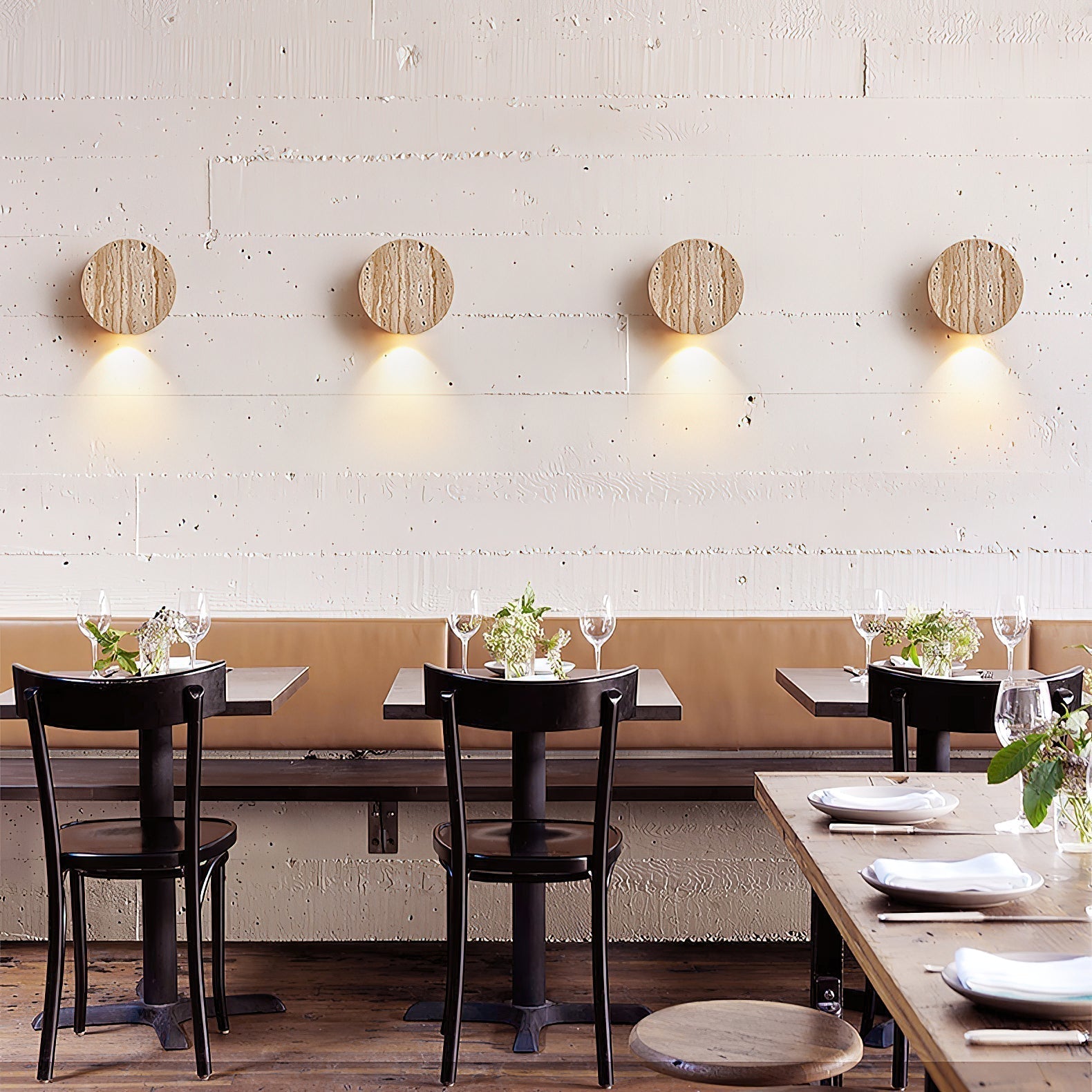 Izoren Classic Modern Minimalist Travertine Wall Lamp - Letslighting