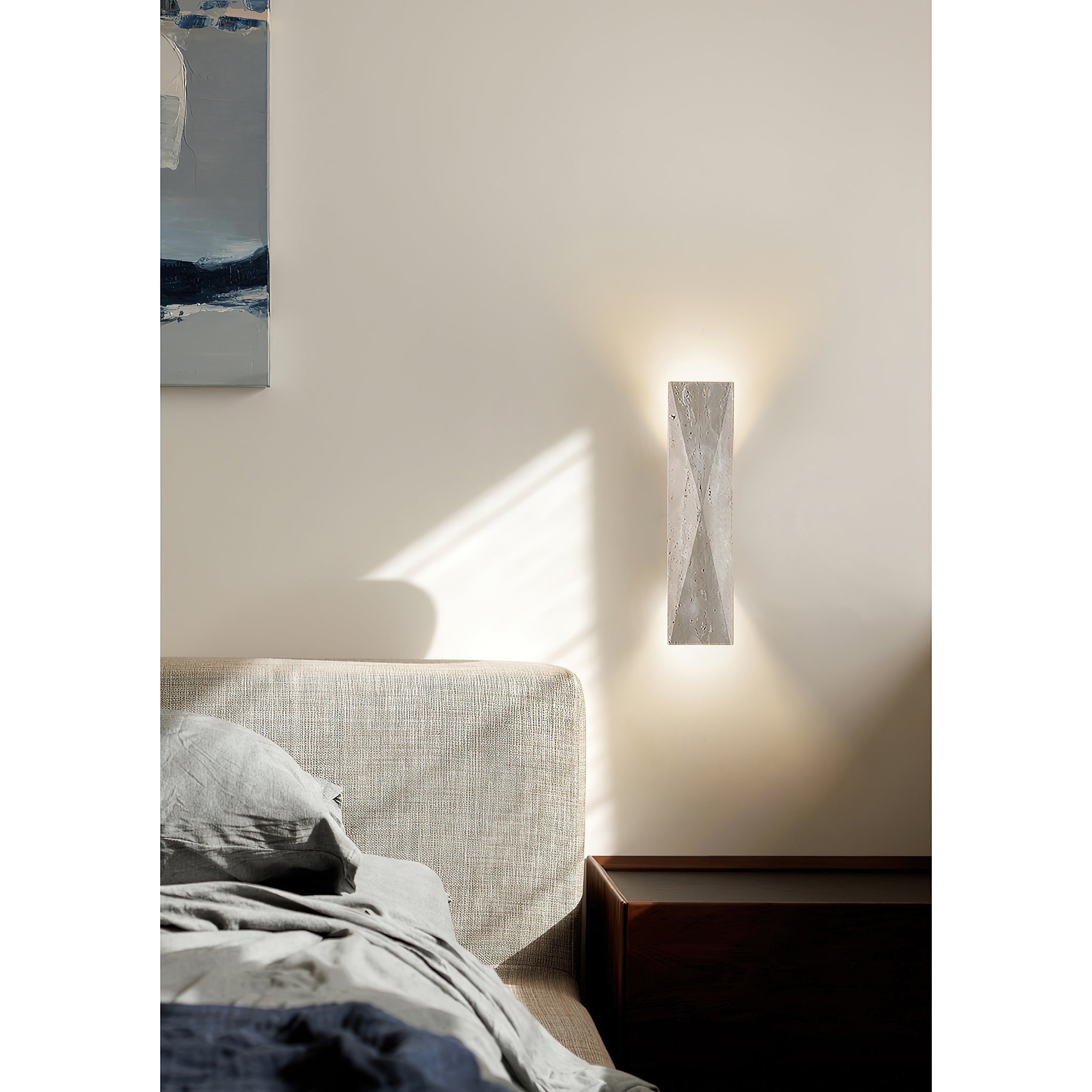 Coloria Modern Minimalist Travertine Wall Lamp - Letslighting