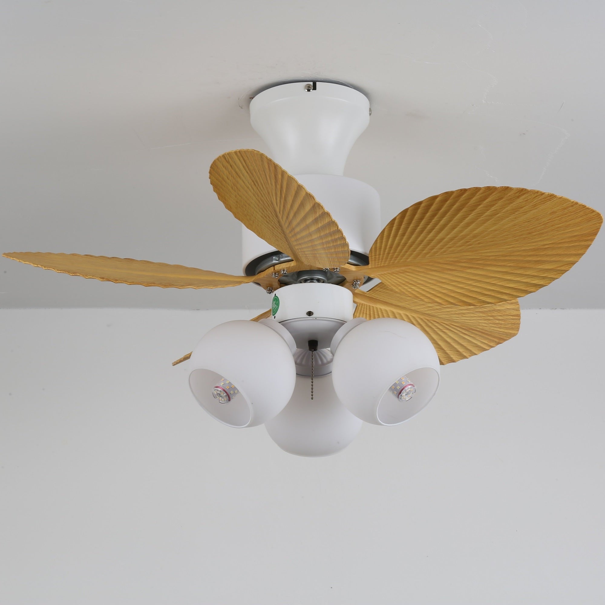 Marvella Vintage Deckenventilatorleuchte aus Holz