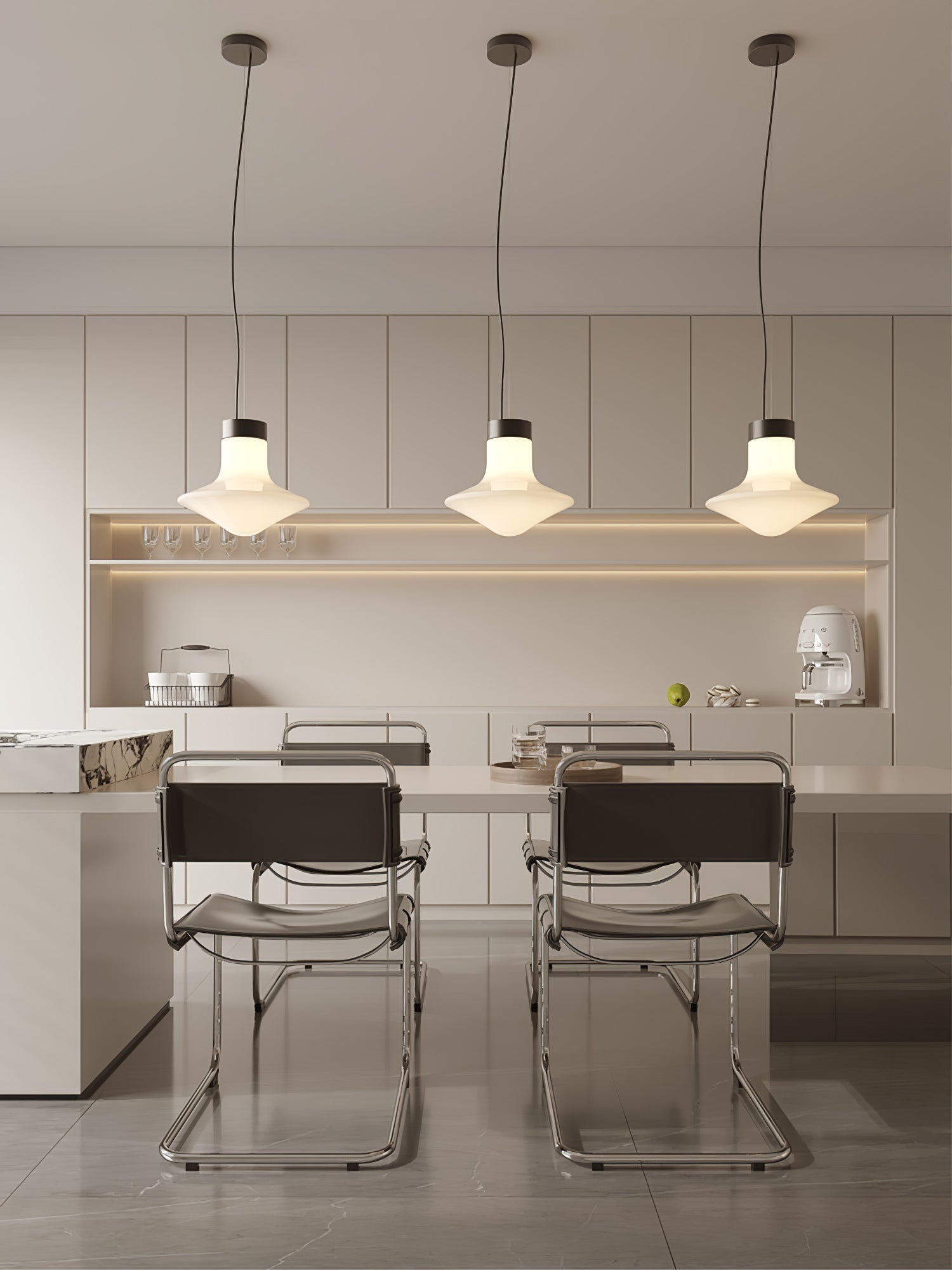 Esoleth Premium Nordic Kunstglas Pendelleuchte-Letslighting