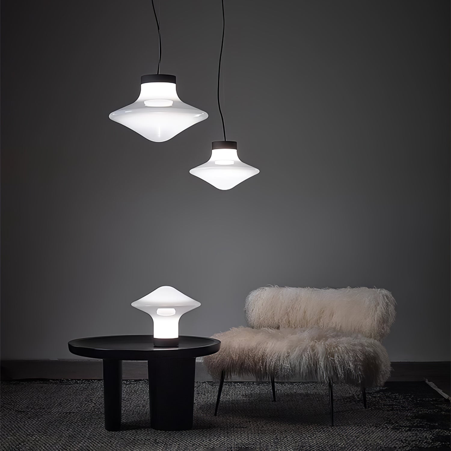 Esoleth Premium Nordic Kunstglas Pendelleuchte-Letslighting