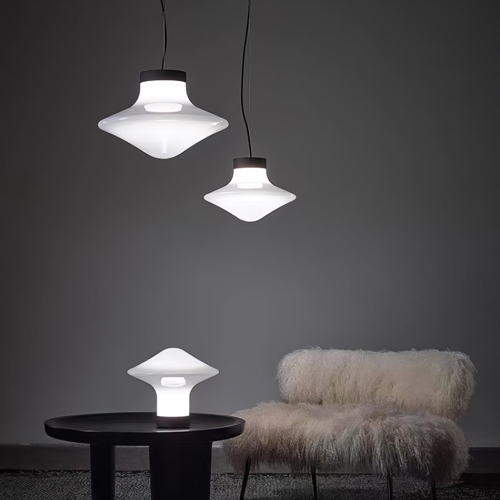Esoleth Premium Nordic Kunstglas Pendelleuchte-Letslighting