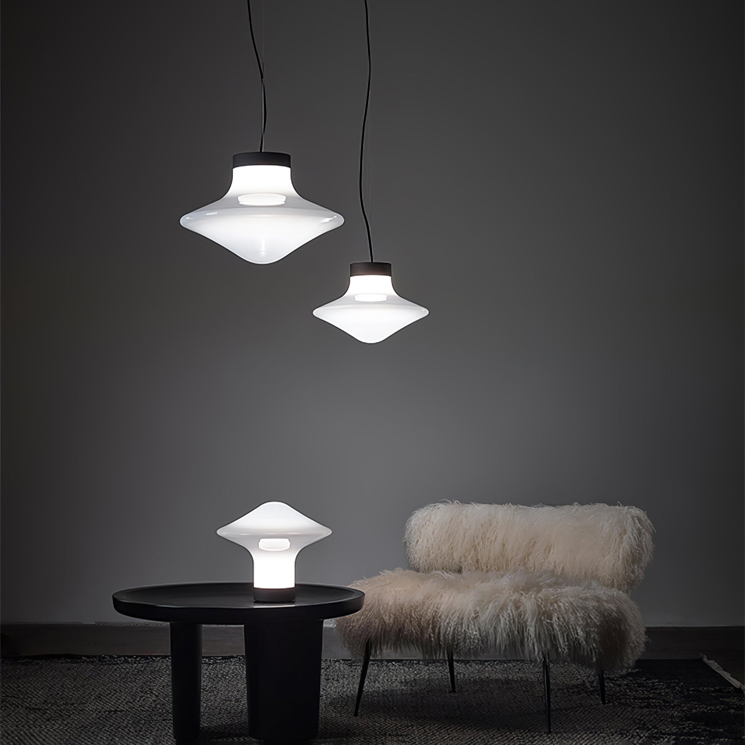 Esoleth Premium Nordic Kunstglas Pendelleuchte-Letslighting