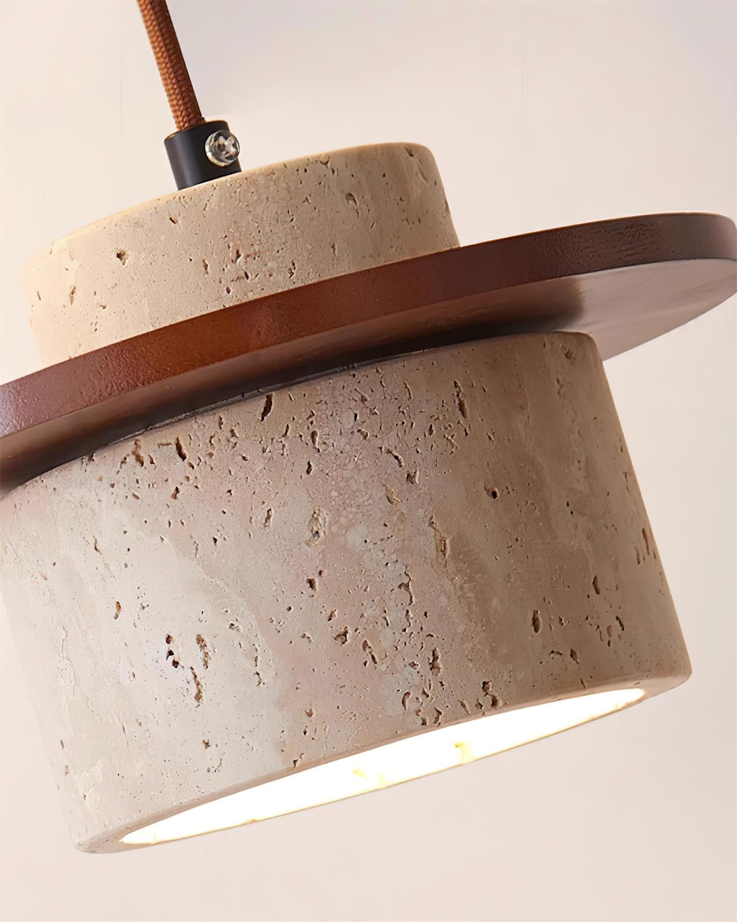 Lunara Multi-Light Pendant Lamp Set Travertine - Letslighting