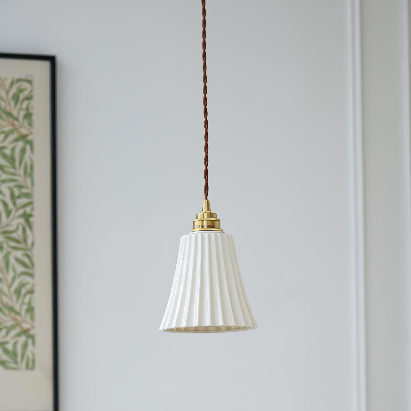 Trumpet Ceramic Pendant Light - Blowlighting
