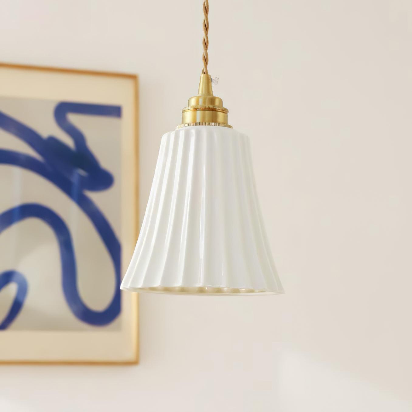 Trumpet Ceramic Pendant Light - Blowlighting