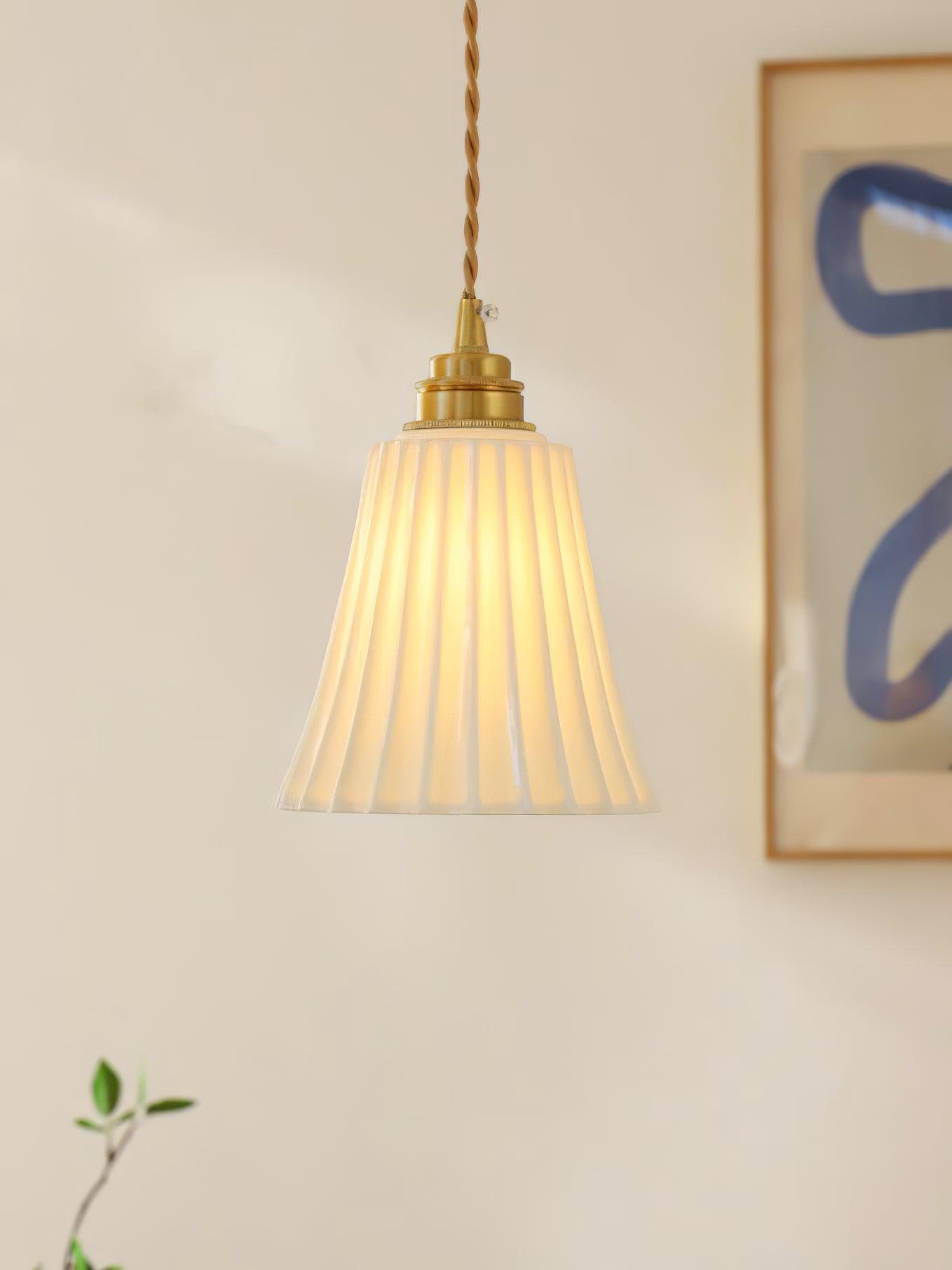 Trumpet Ceramic Pendant Light - Blowlighting