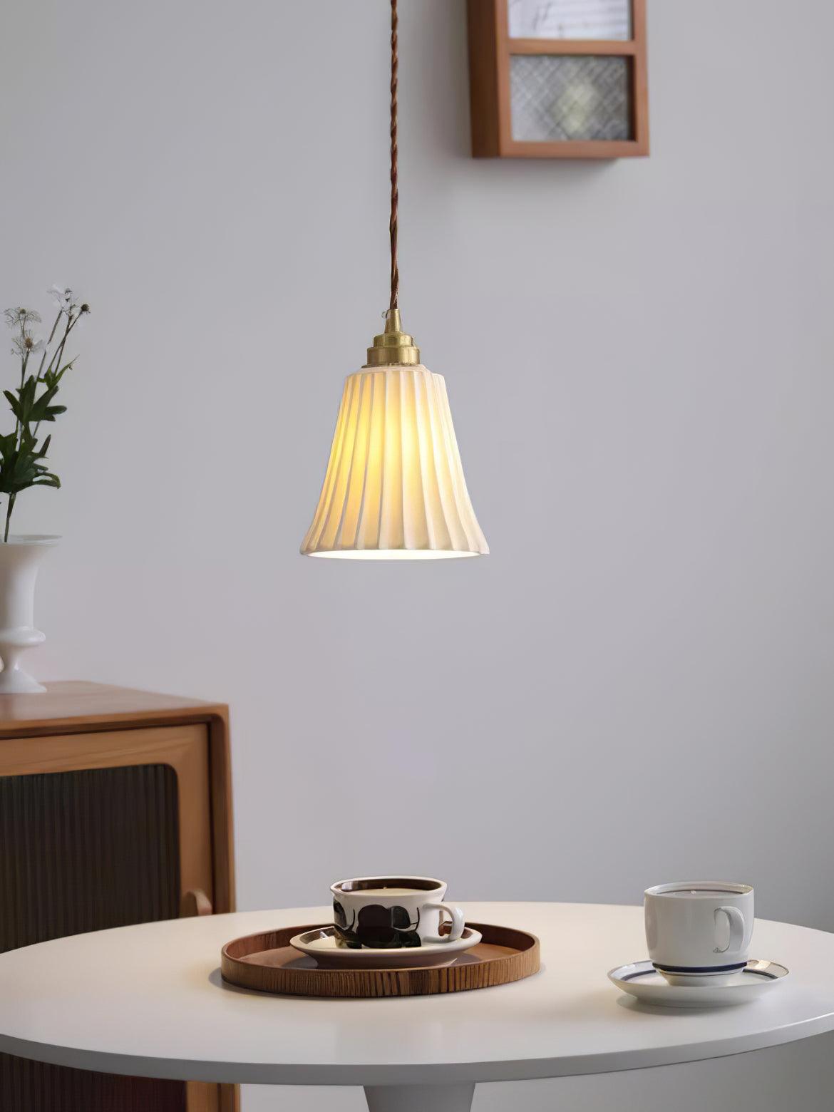 Trumpet Ceramic Pendant Light - Blowlighting