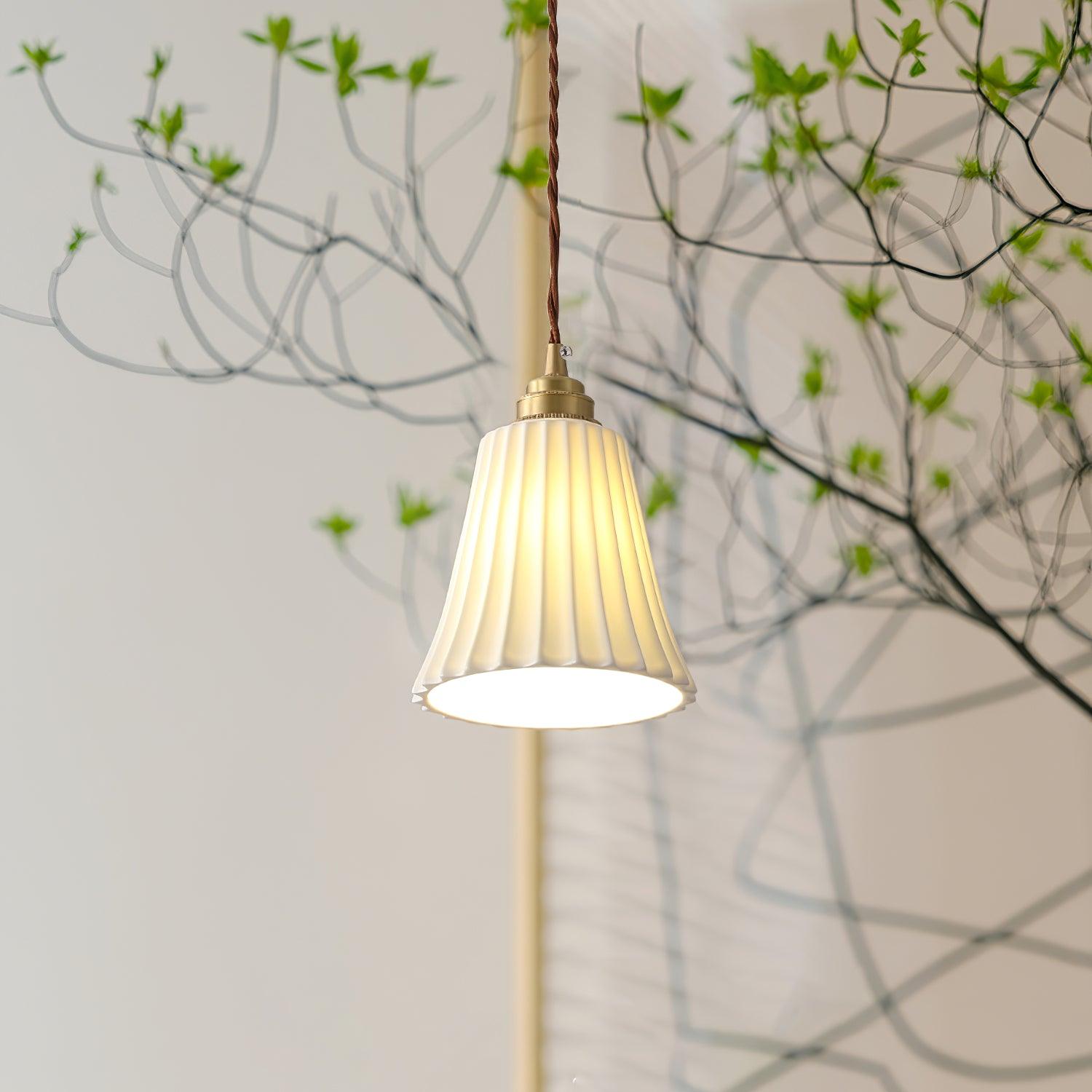Trumpet Ceramic Pendant Light - Blowlighting