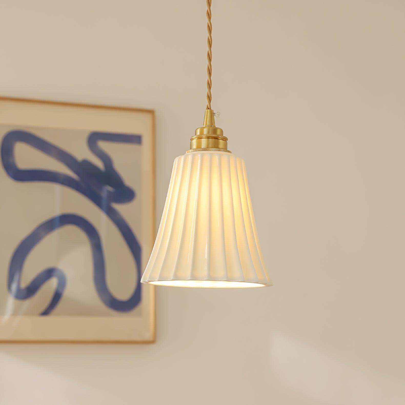 Trumpet Ceramic Pendant Light - Blowlighting