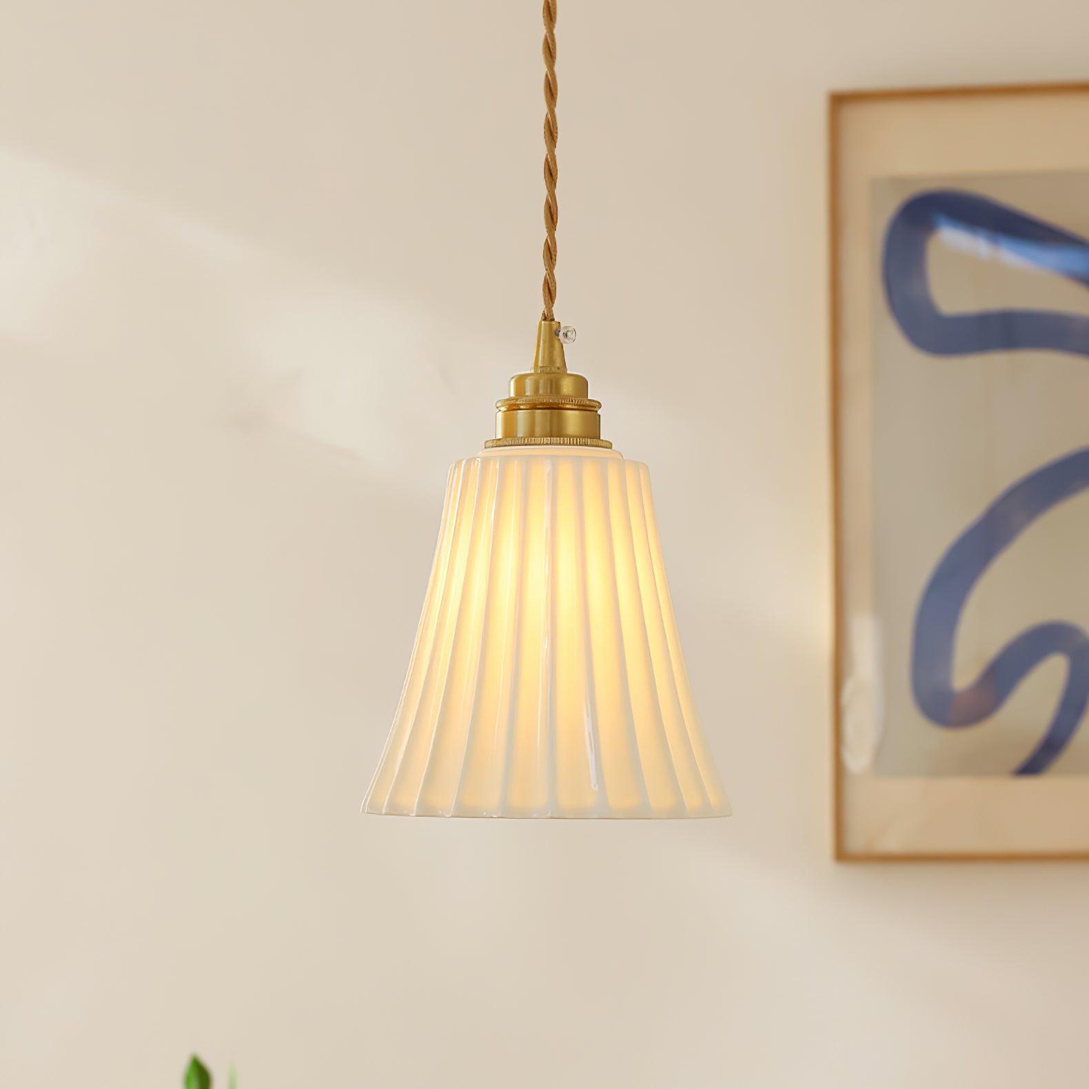 Trumpet Ceramic Pendant Light - Blowlighting