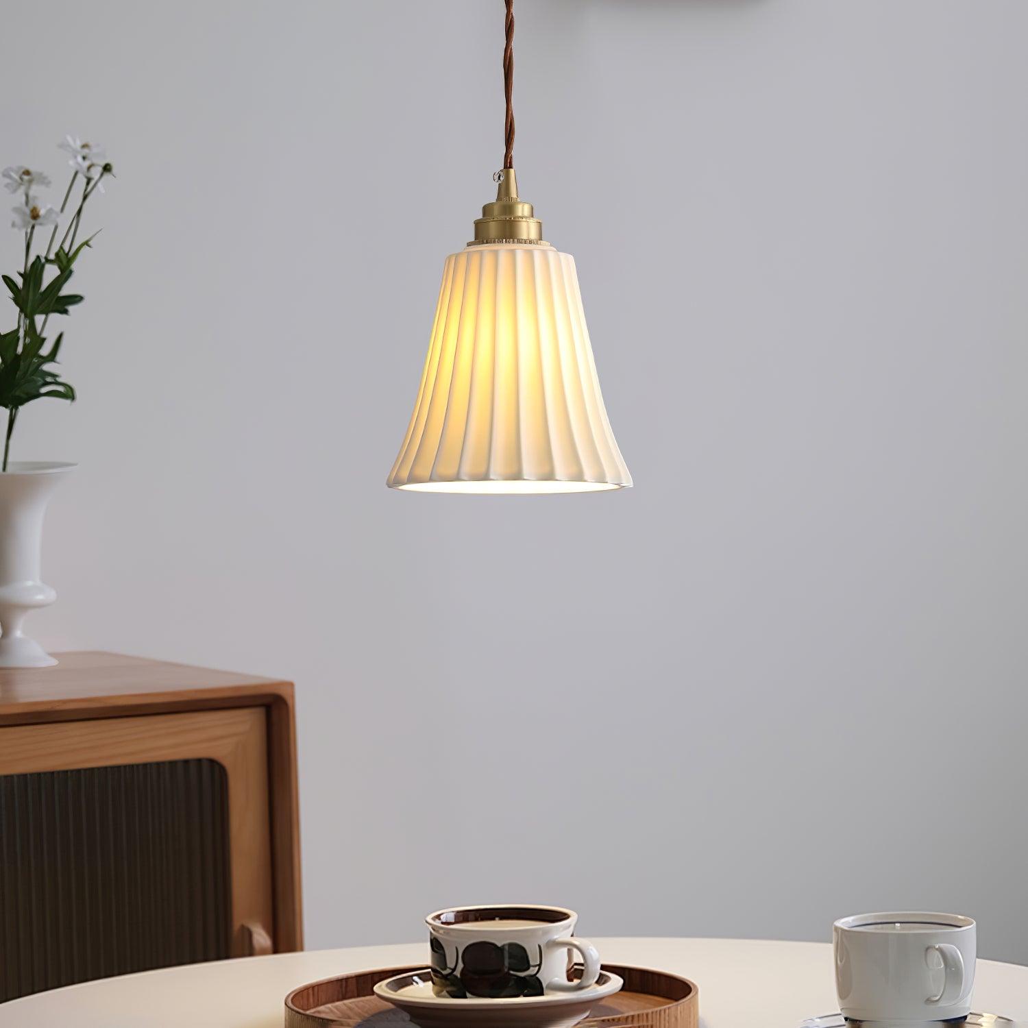 Trumpet Ceramic Pendant Light - Blowlighting