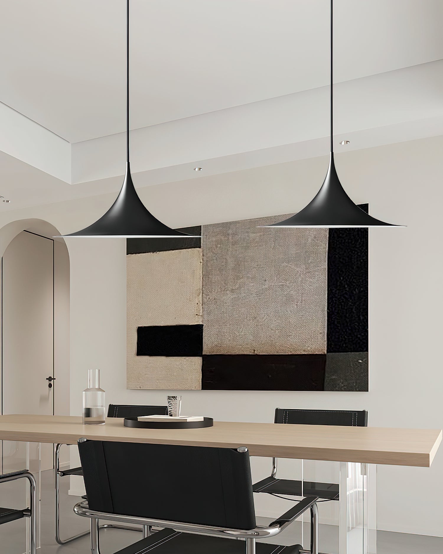 Pendant Lamp Slim Neck and Wide Flare Contemporary Dining - Letslighting