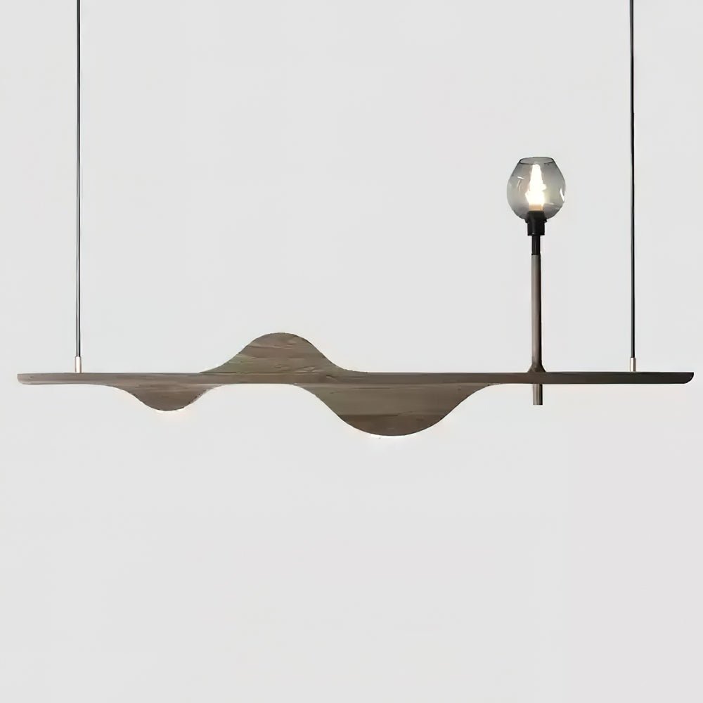 Cushais Wave Holz Pendelleuchte-Letslighting