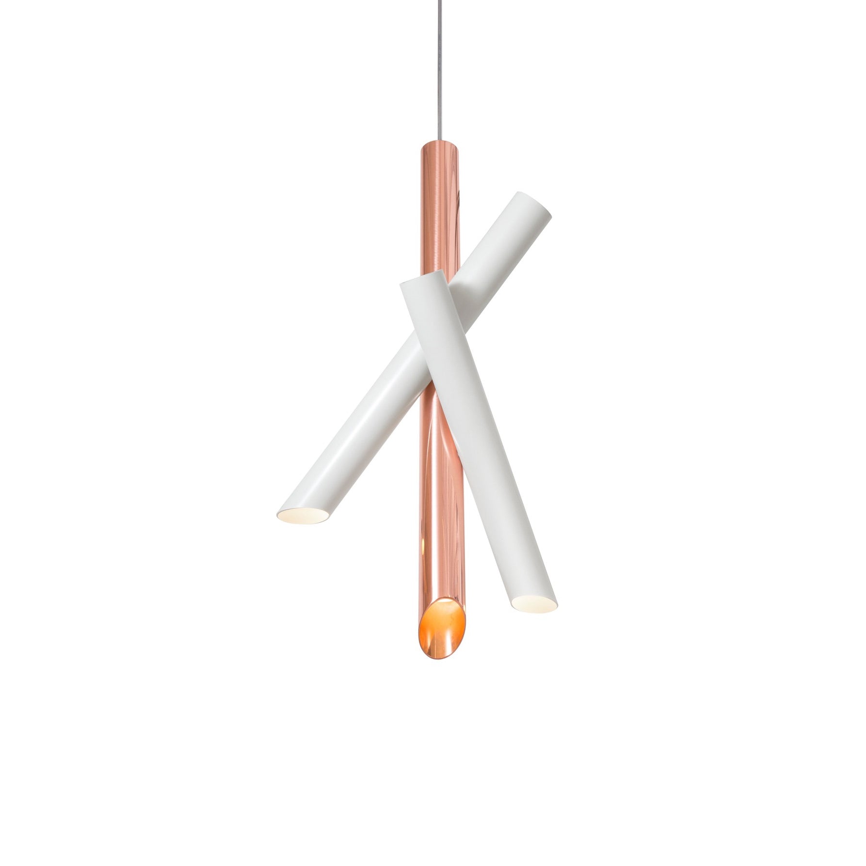 Solara Aluminium Minimalistische Röhrenpendelleuchte-Letslighting
