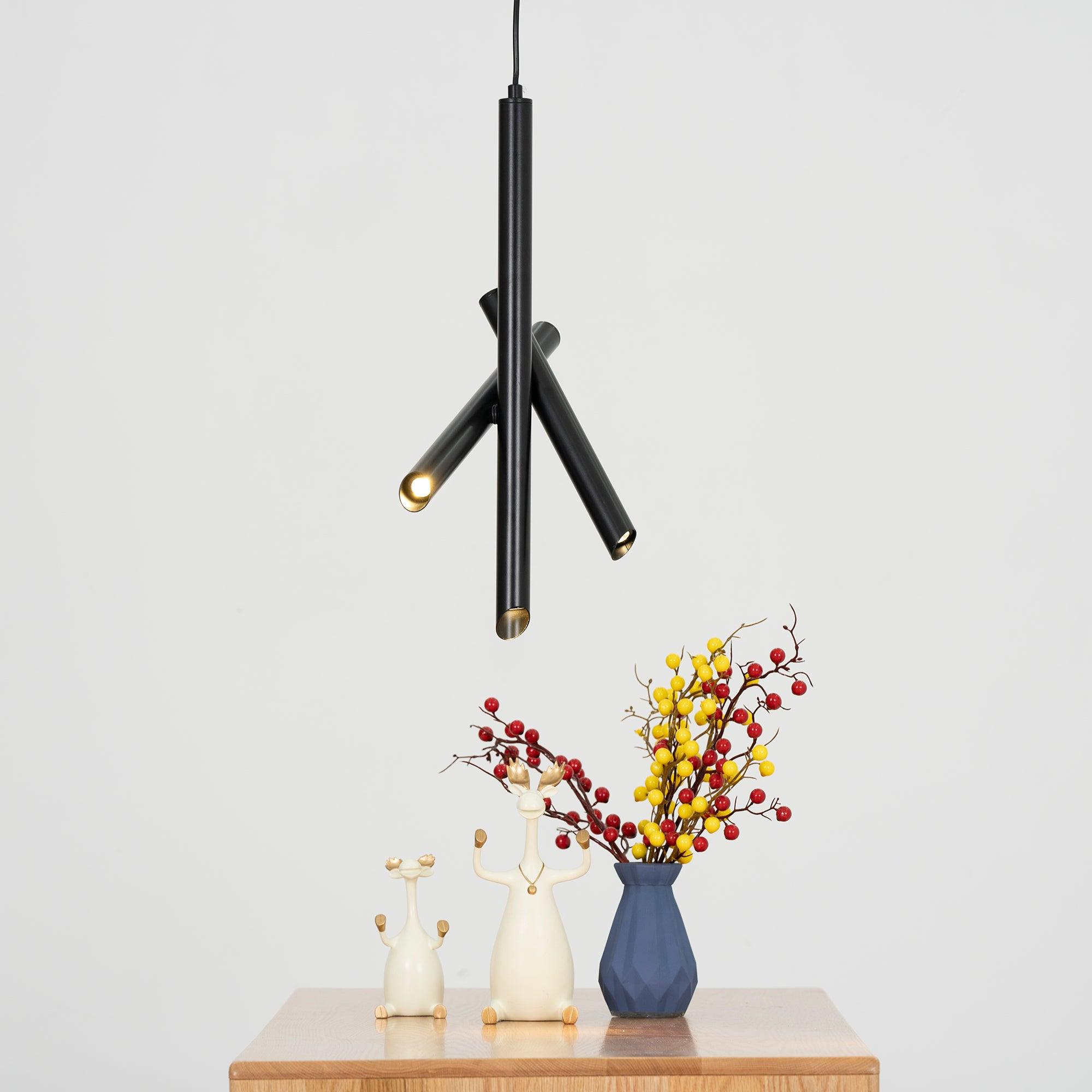 Solara Aluminium Minimalistische Röhrenpendelleuchte-Letslighting