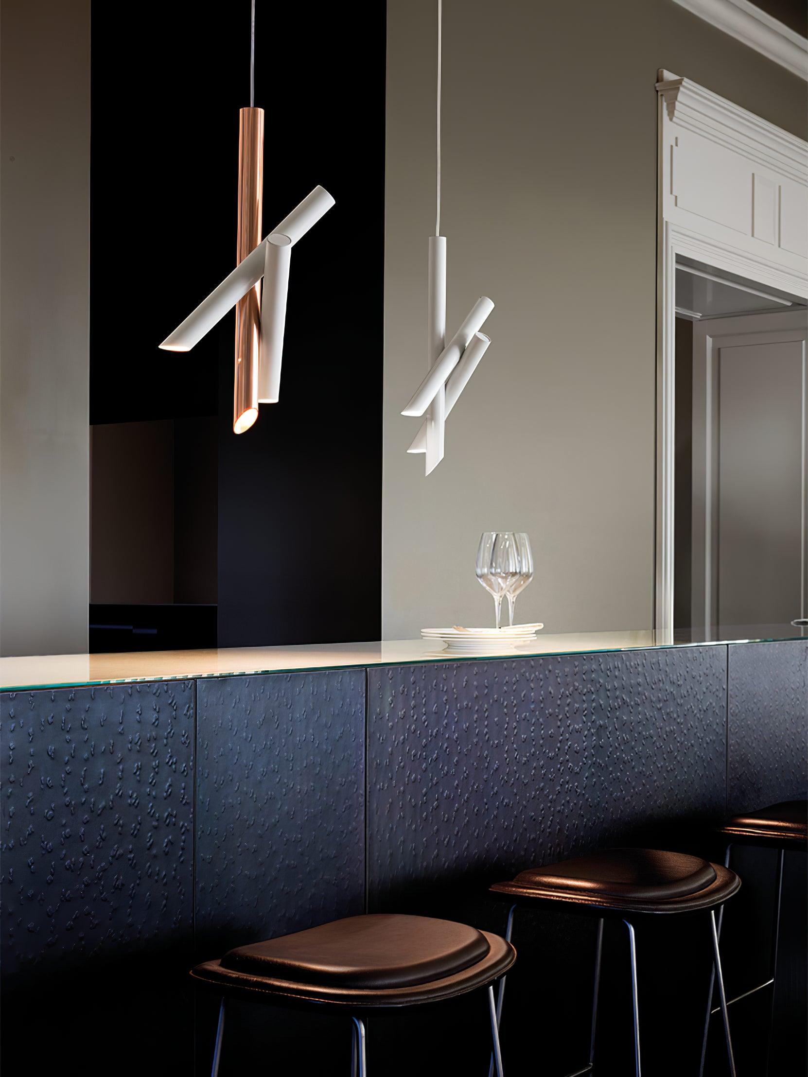 Solara Aluminium Minimalistische Röhrenpendelleuchte-Letslighting