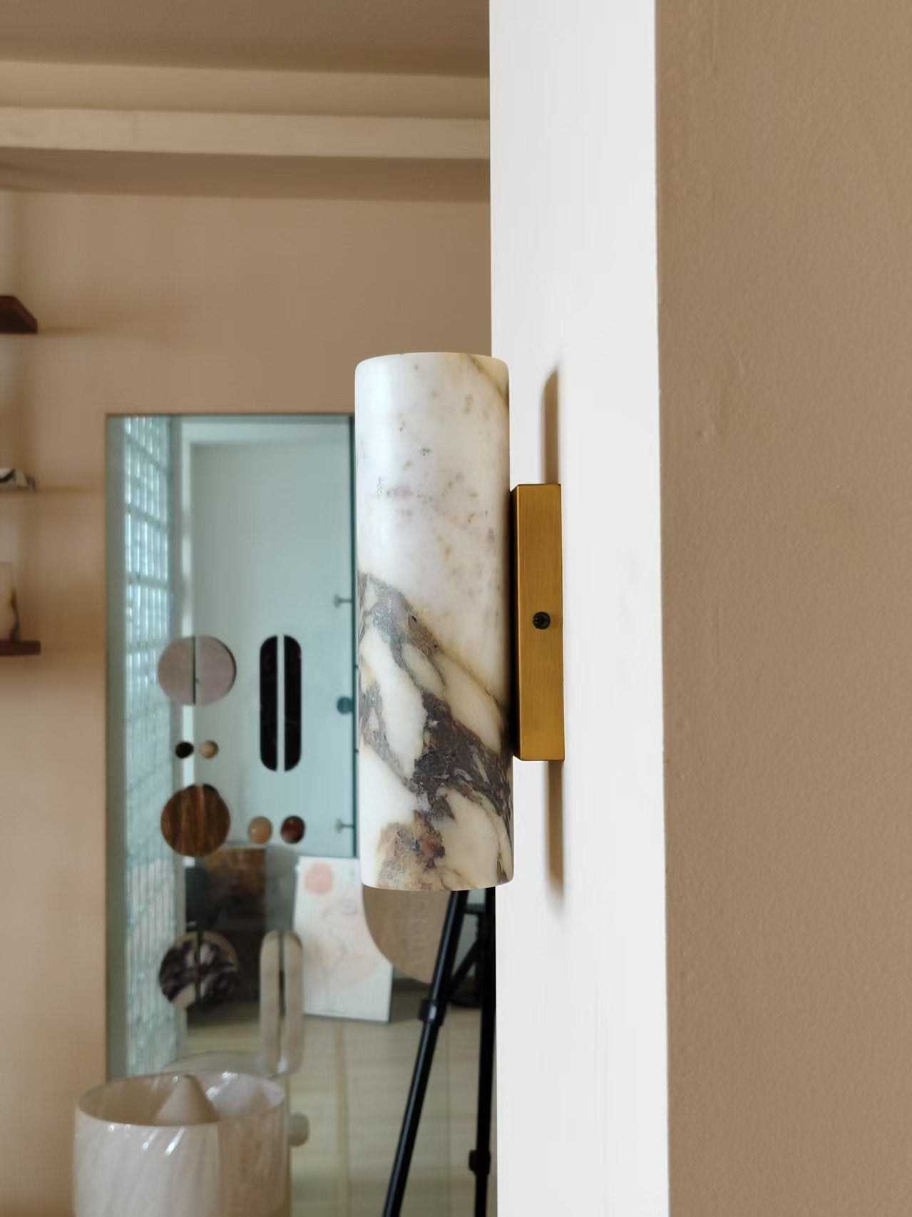 Tubular Marmor Wandleuchte-Letslighting