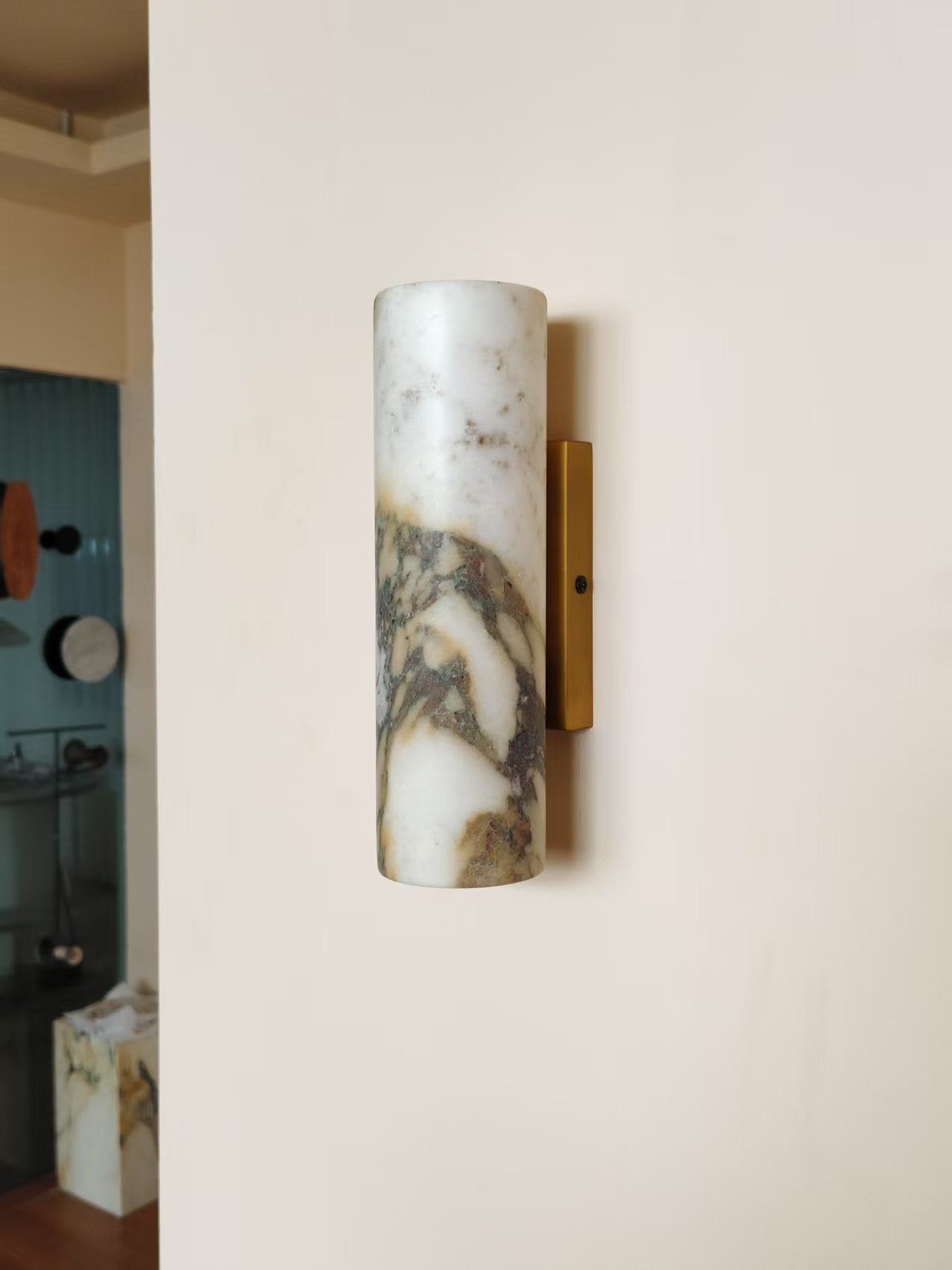 Tubular Marmor Wandleuchte-Letslighting
