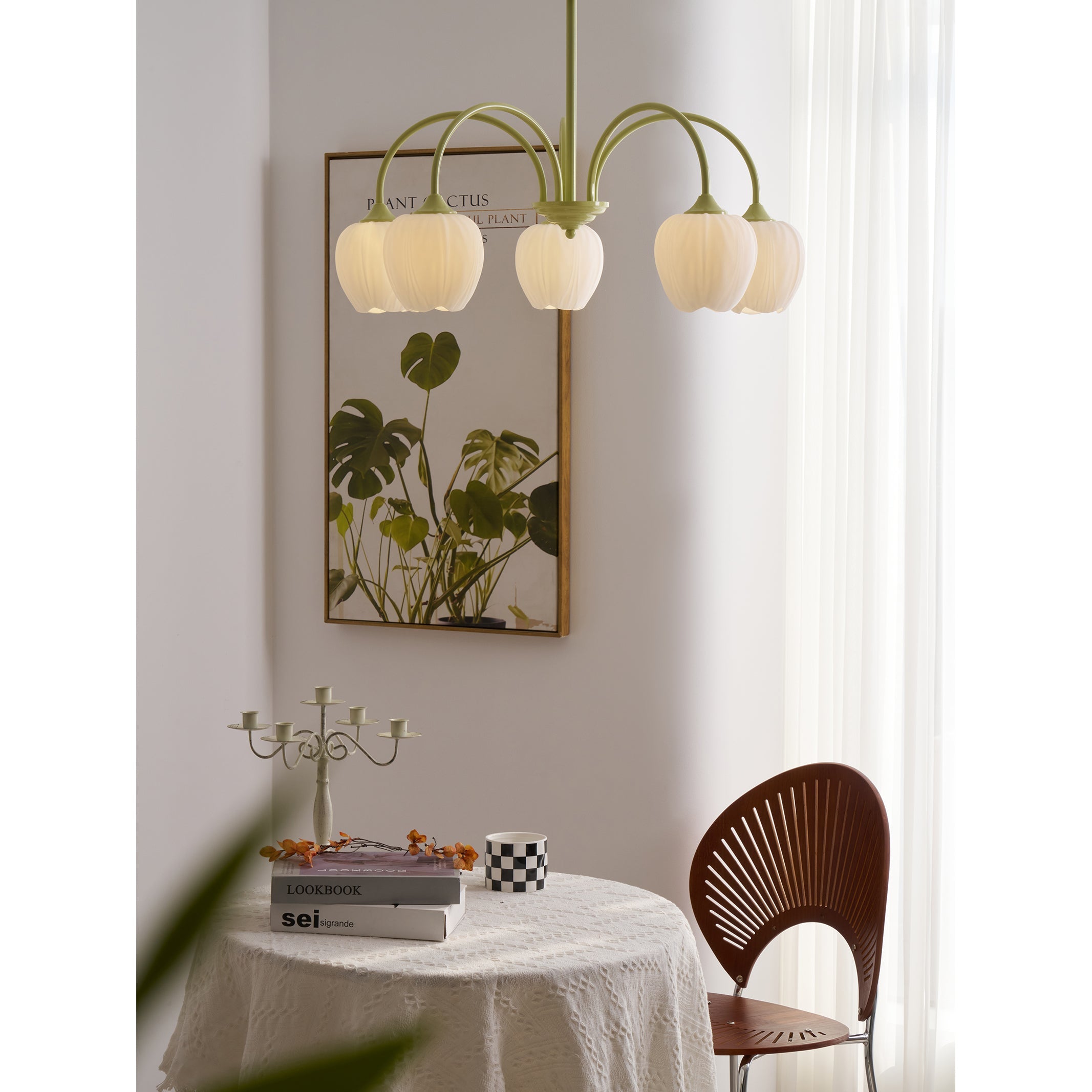 Viloror Matcha-Glas-Kronleuchter-Letslighting