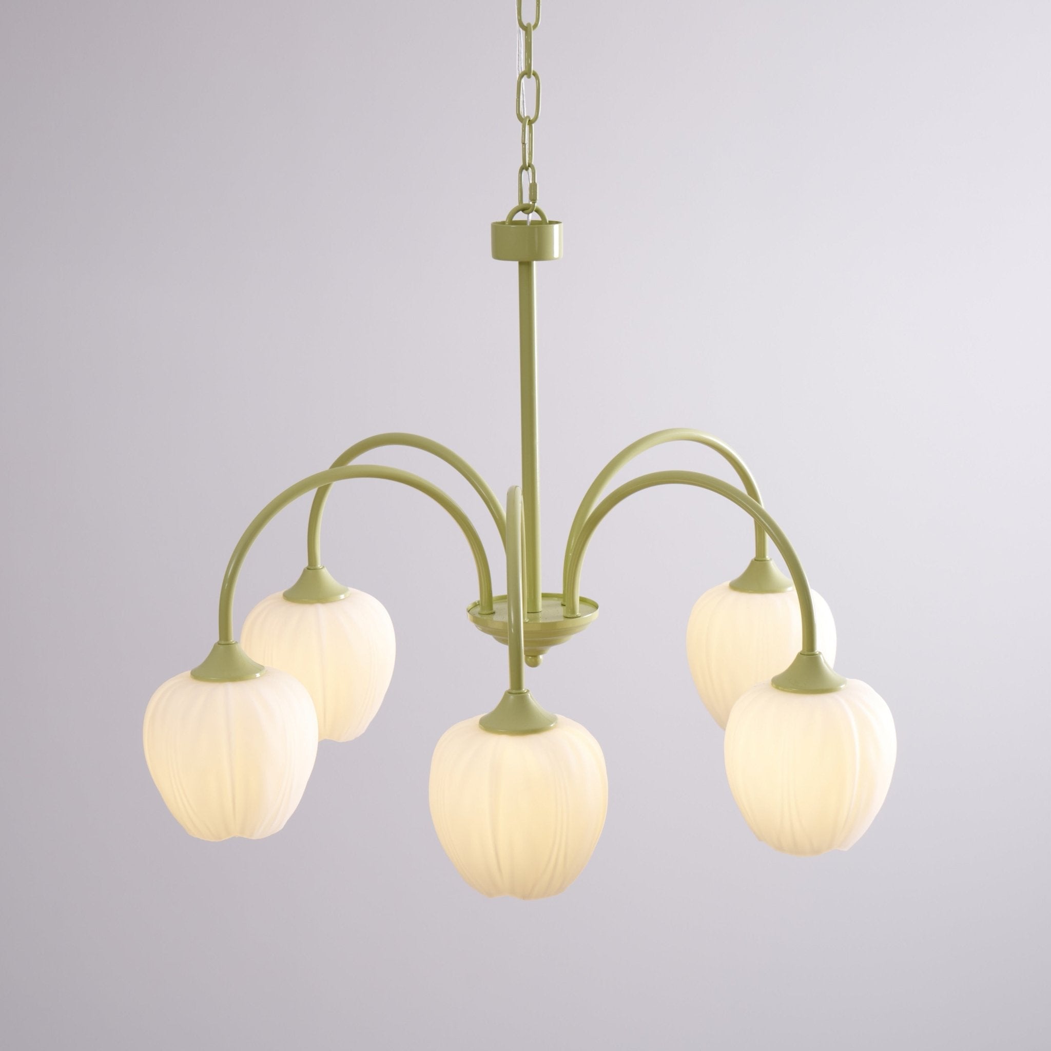 Lustra Kronleuchter Tulip Matcha Glas-Letslighting