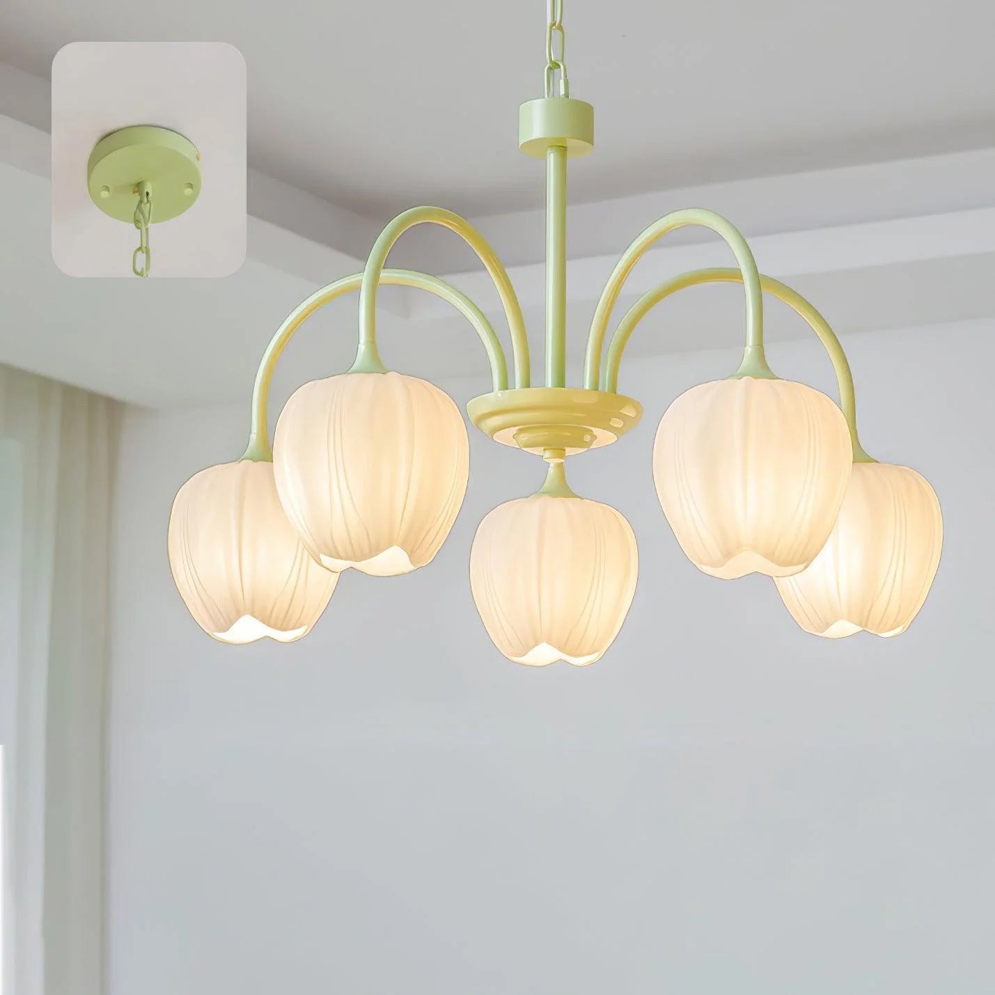 Viloror Matcha-Glas-Kronleuchter-Letslighting