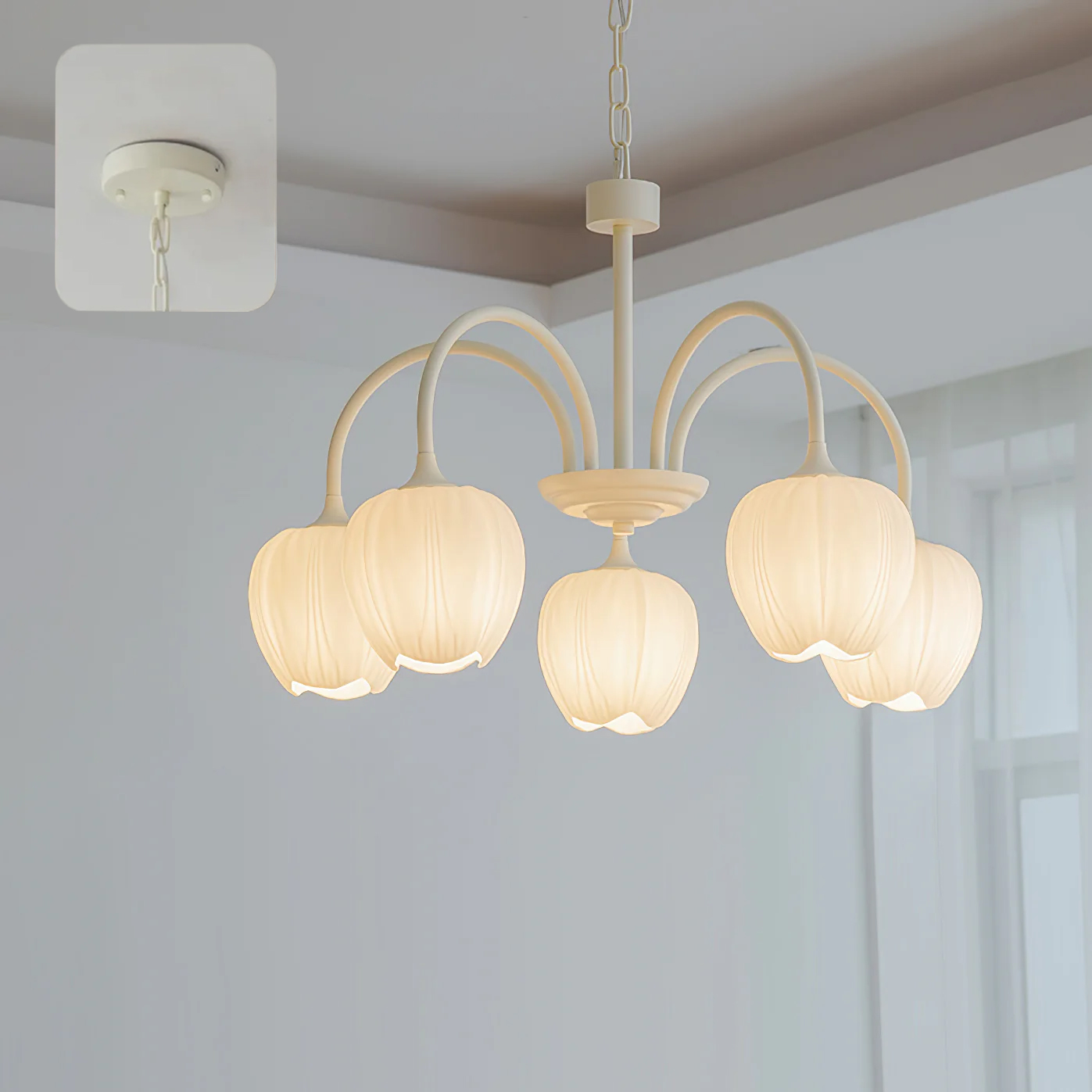 Viloror Matcha-Glas-Kronleuchter-Letslighting