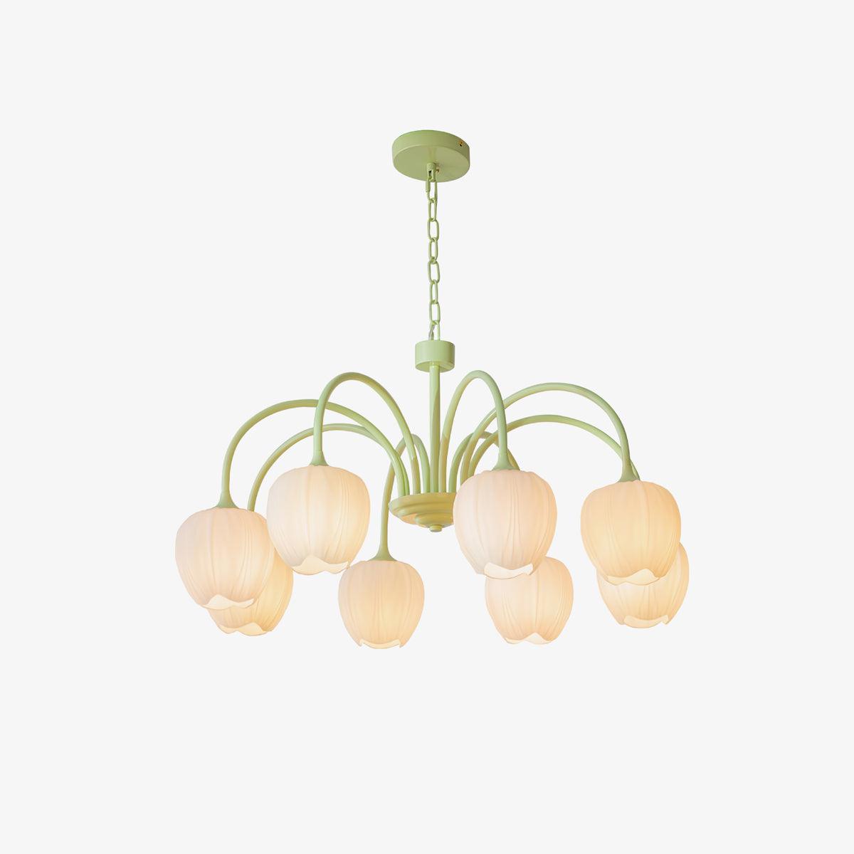 Lustra Kronleuchter Tulip Matcha Glas-Letslighting