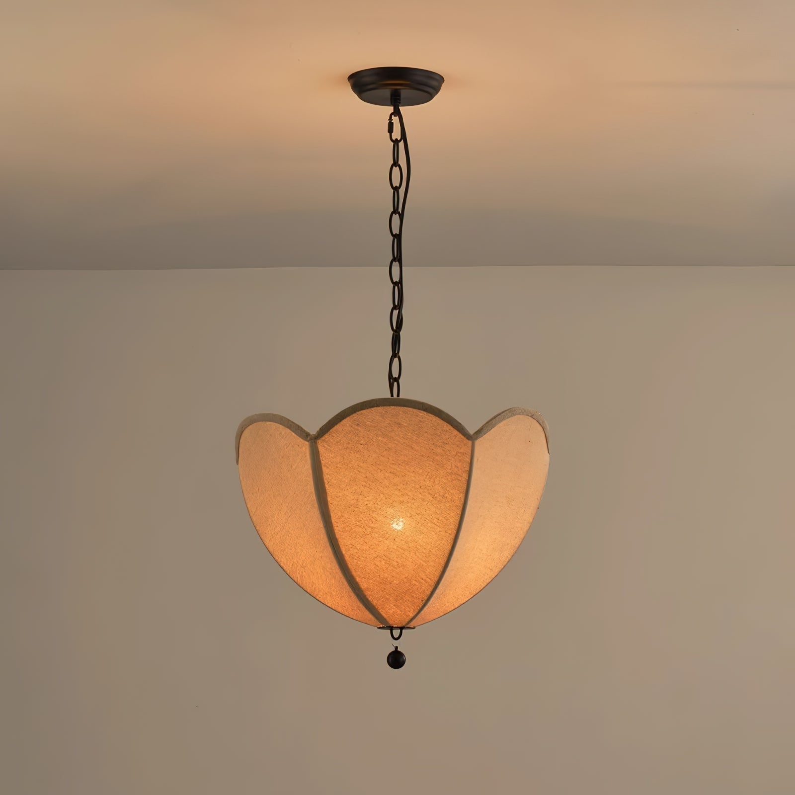 Cimararae Vintage Schöpfkelle Stoff Pendelleuchte-Letslighting