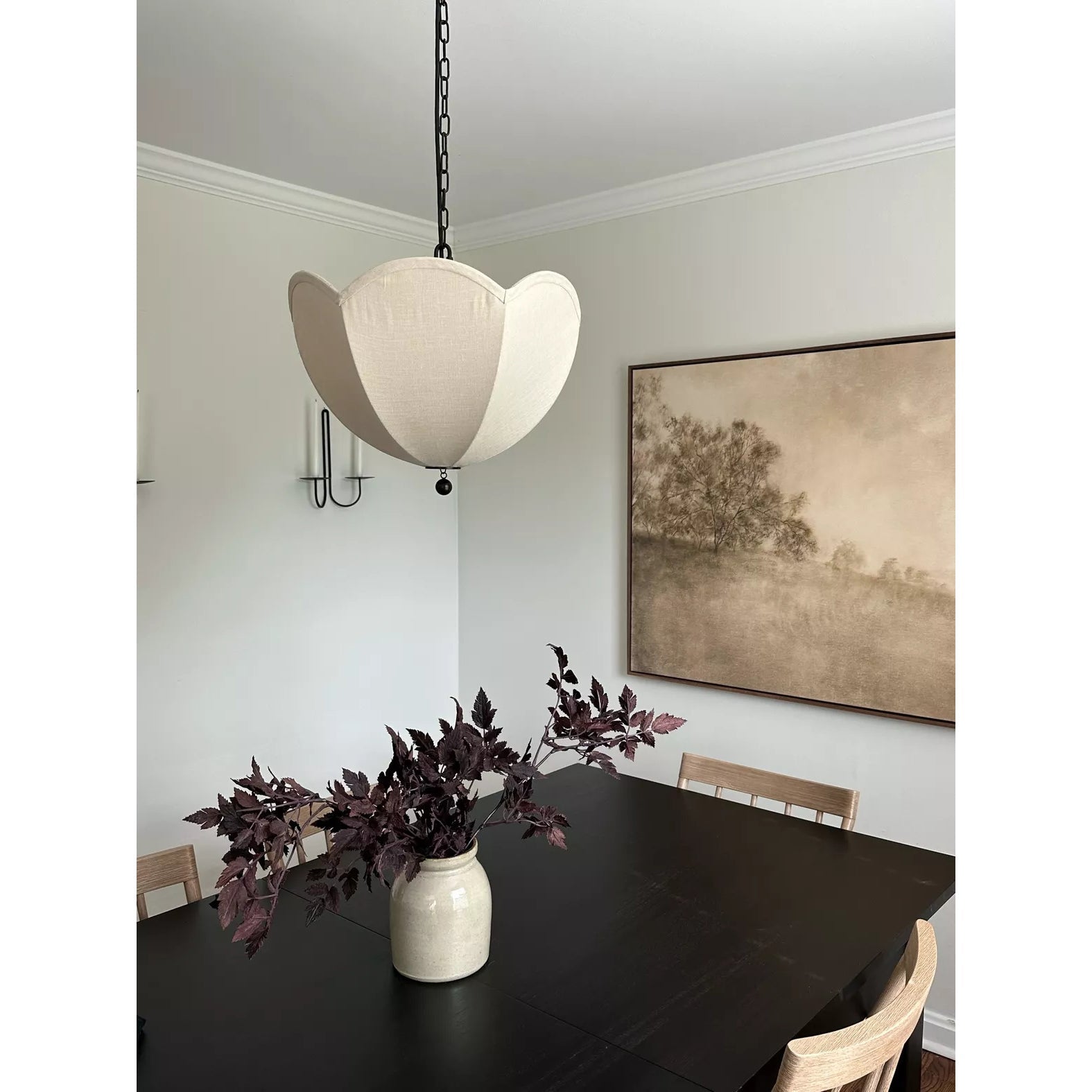 Cimararae Vintage Schöpfkelle Stoff Pendelleuchte-Letslighting