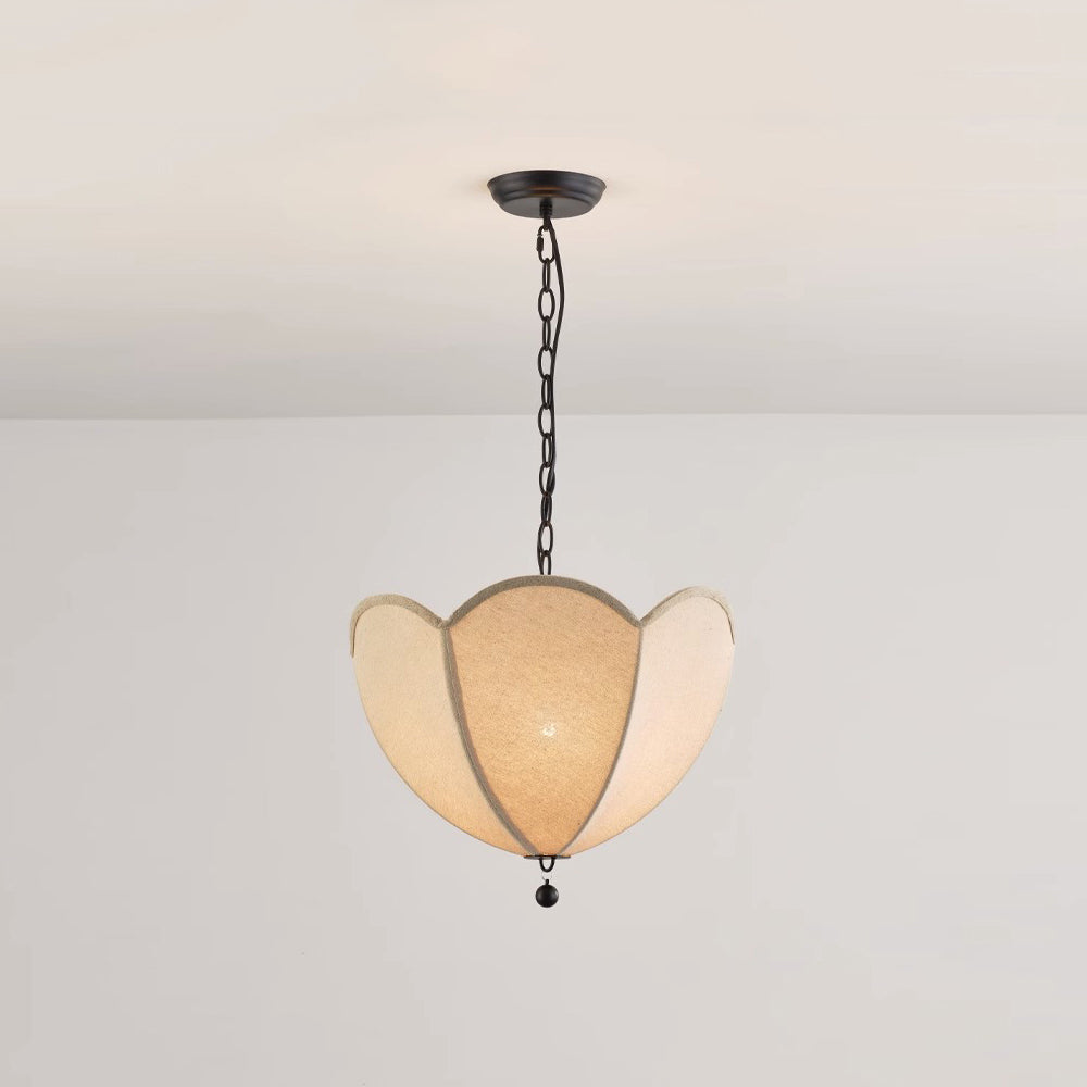 Cimararae Vintage Schöpfkelle Stoff Pendelleuchte-Letslighting