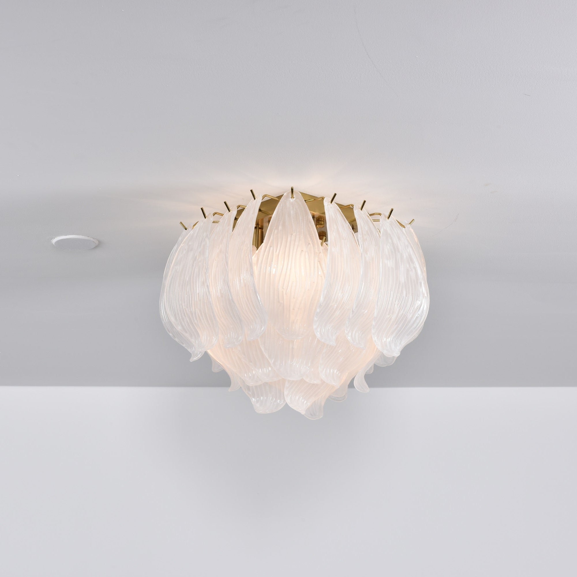 Aurora Ceiling Lamp Murano Petal Hand-Blown Glass Flushmount - Neutralighting