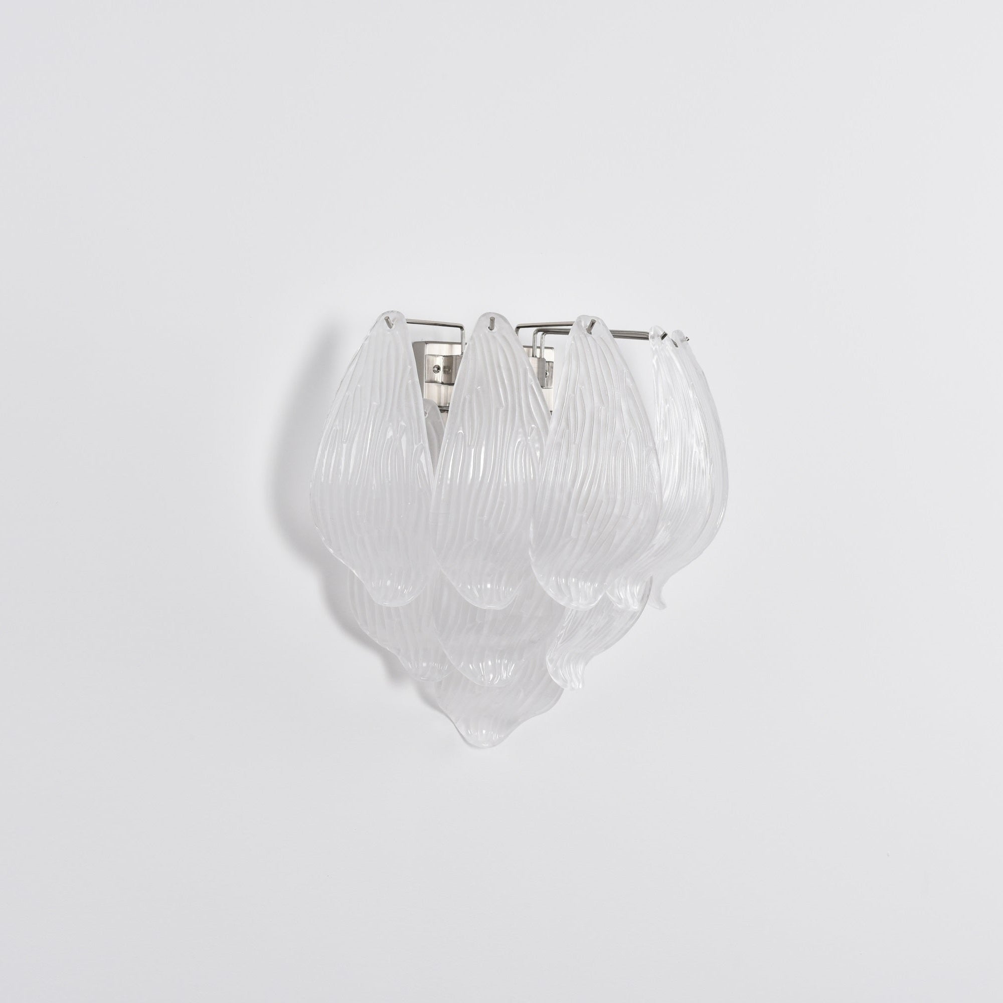 Aurora Wall Lamp Murano Glass Petal Frosted Cascading - Neutralighting