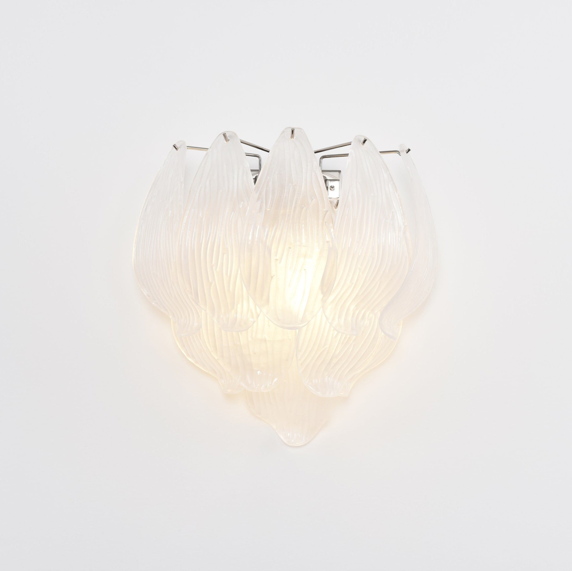 Aurora Wall Lamp Murano Glass Petal Frosted Cascading - Neutralighting
