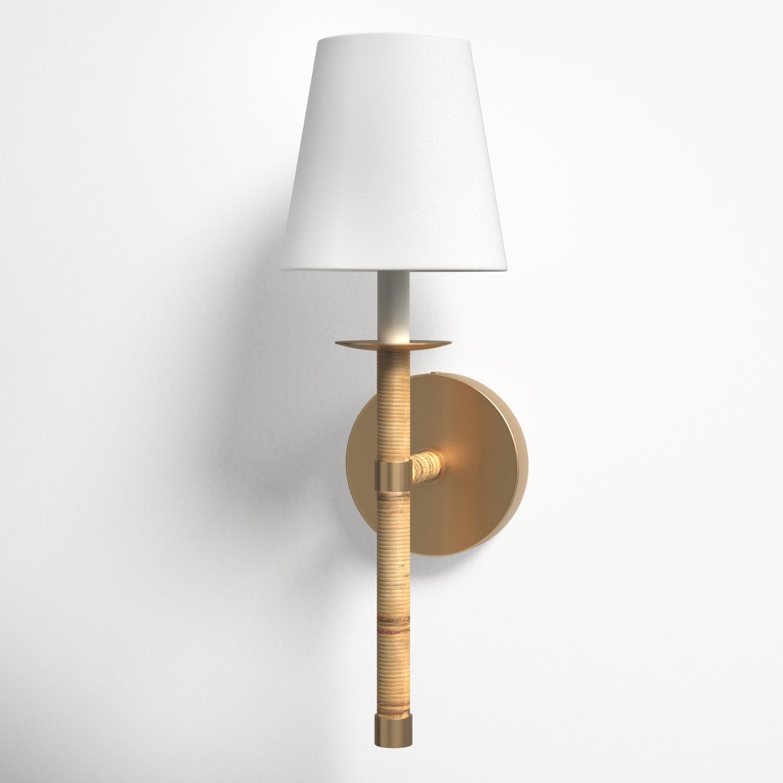 Conoror Elegance Vintage Messing Stoff Wandleuchte-Letslighting