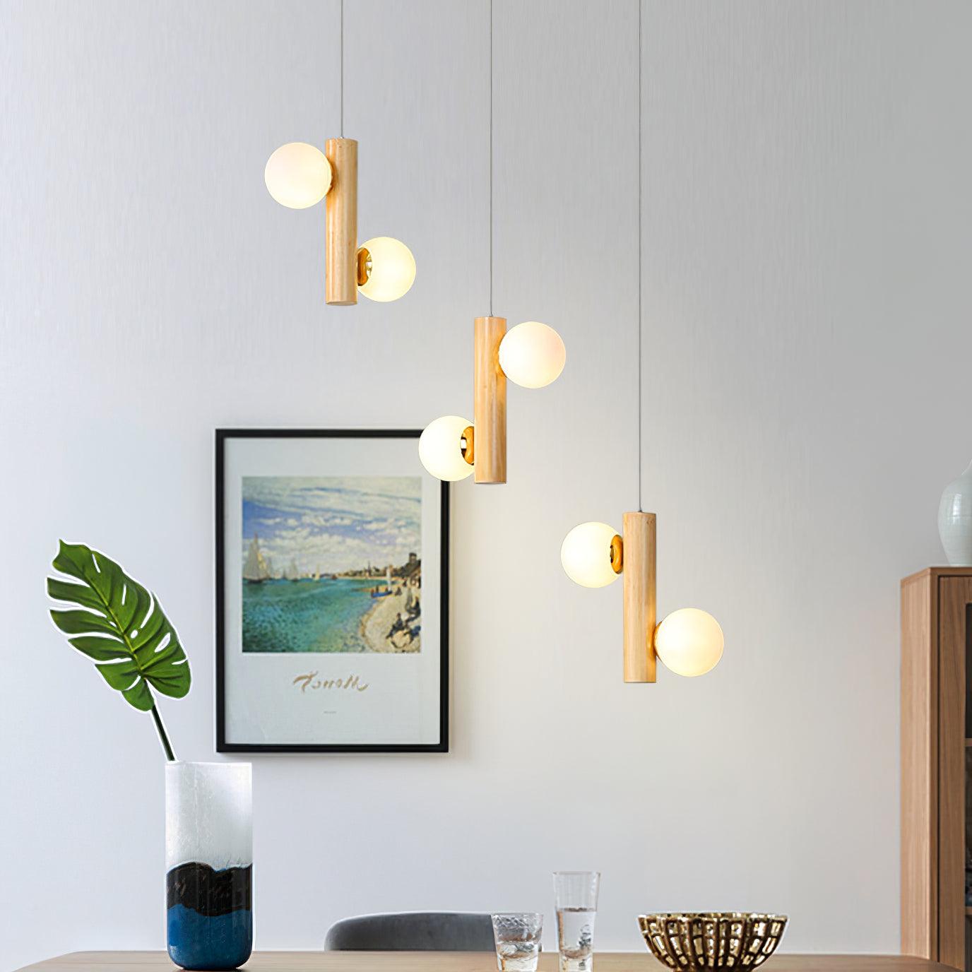 Solstica Holz Klassisch Pendelleuchte-Letslighting